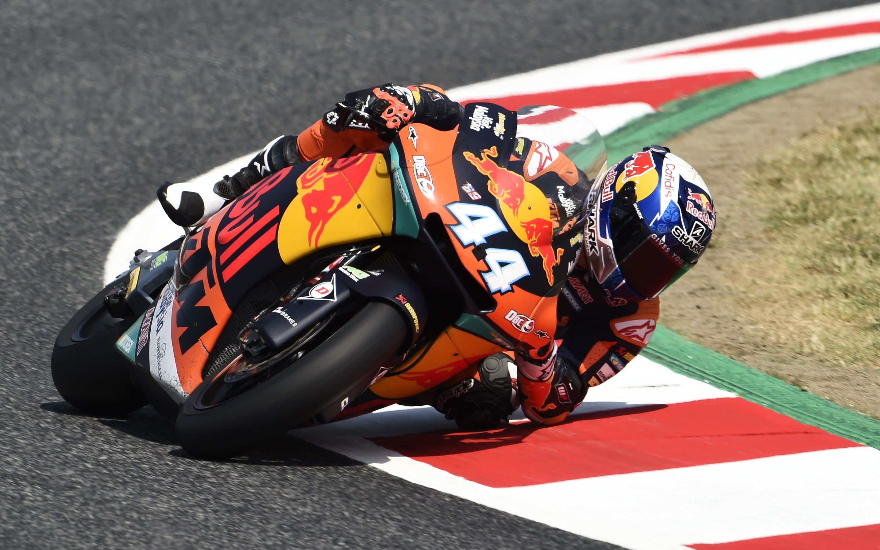 Download wallpaper Miguel Oliveira, motorcycle racer, Moto2 World Championship, KTM, Red Bull Ajo Moto2 team for desktop with resolution 2880x1800. High Quality HD picture wallpaper