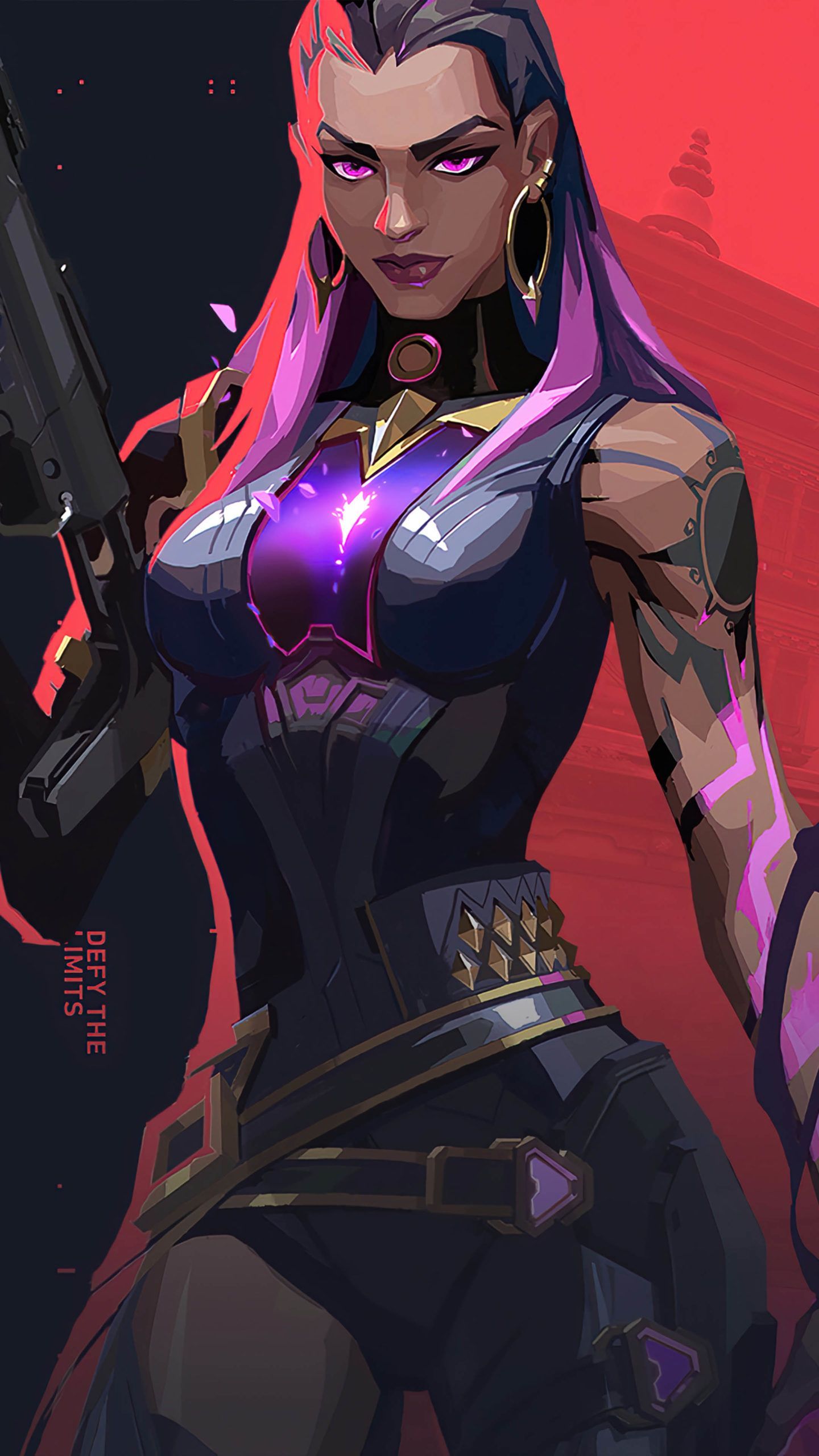 Reyna Valorant 4K Ultra HD Mobile Wallpaper. Character design, Character art, Game character design
