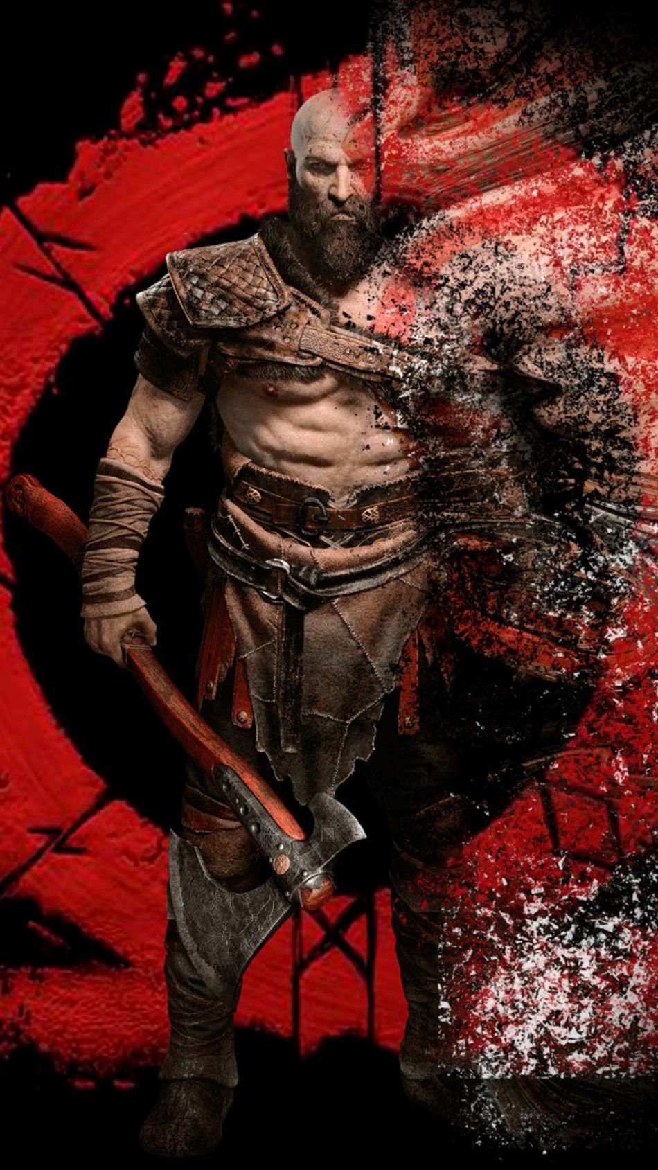 Kratos From God Of War HD Mobile Wallpaper HD God Of War 4k HD Wallpaper
