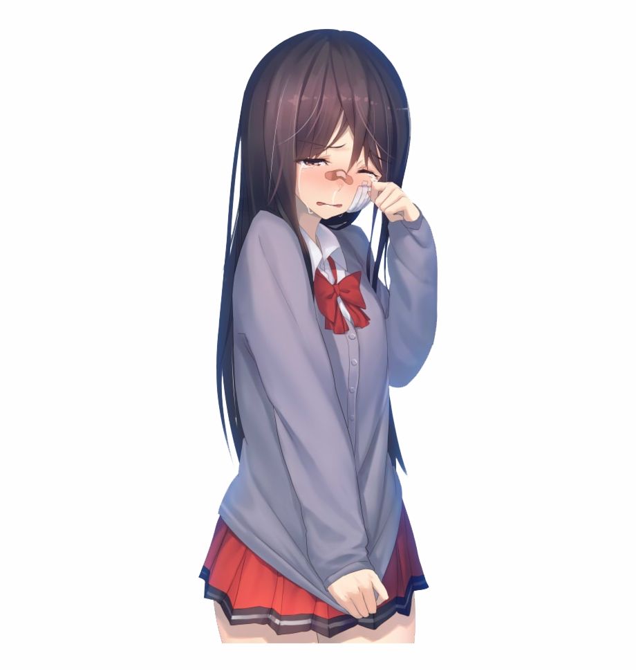 Anime Girl Crying, Anime People, Depressed, Anime Characters, Anime Girl Crying. Transparent PNG Download