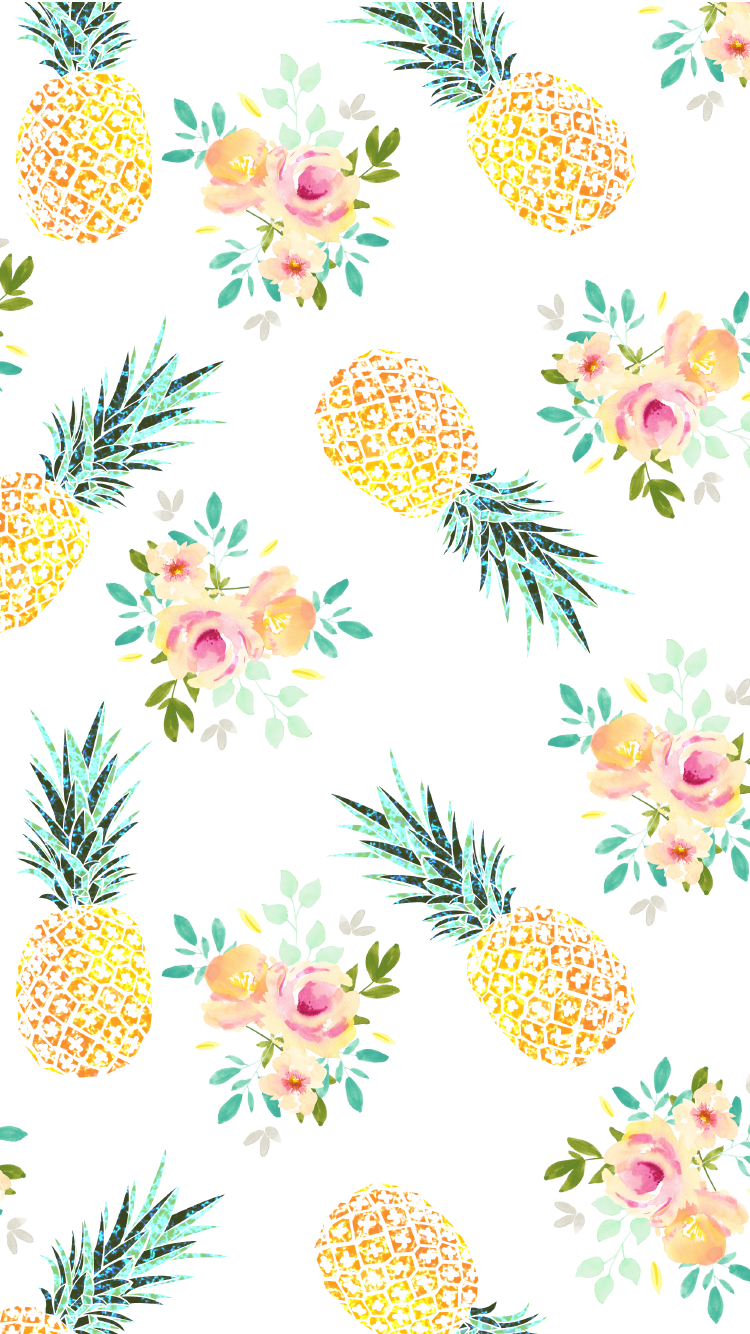 Cute Pineapple Background