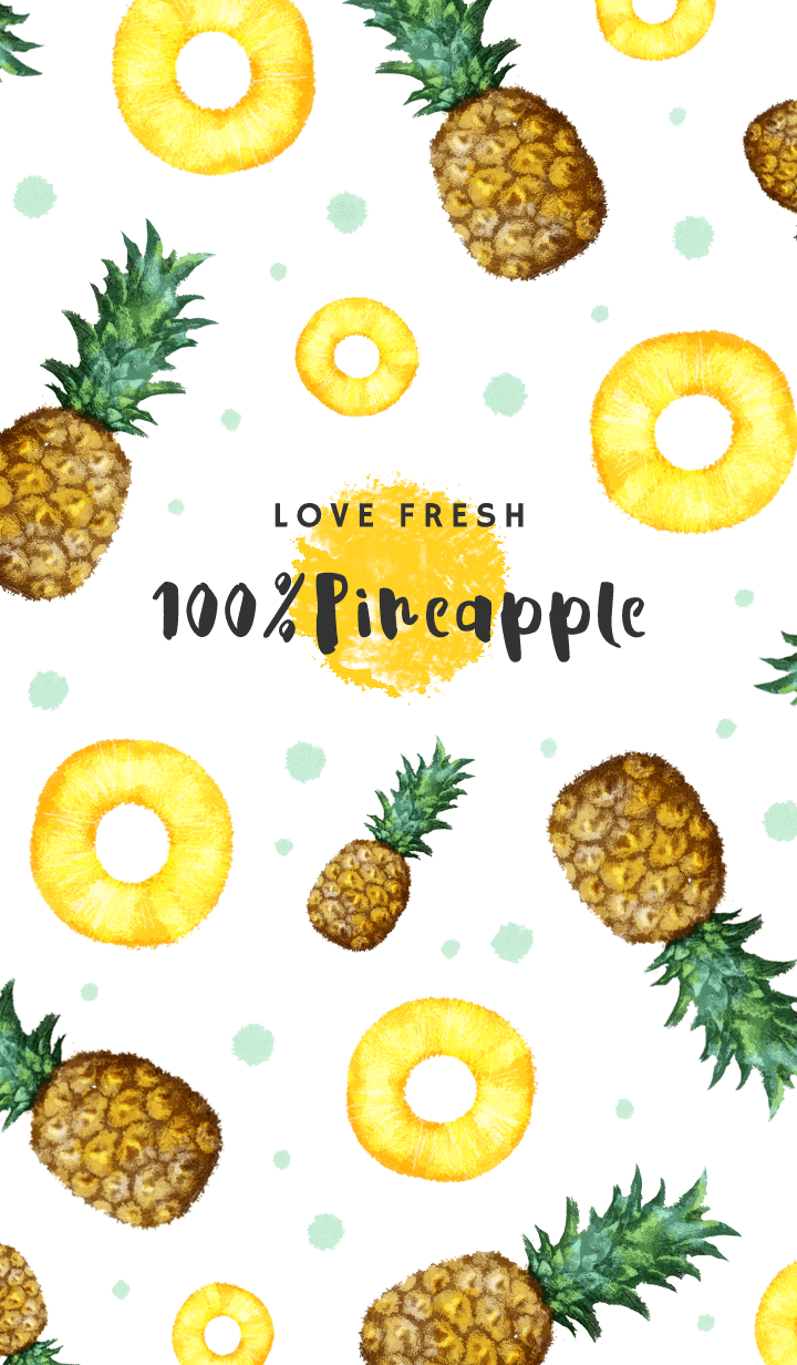 Let's fill your theme with pineapple. Pineapple wallpaper, Fruit wallpaper, Summer wallpaper