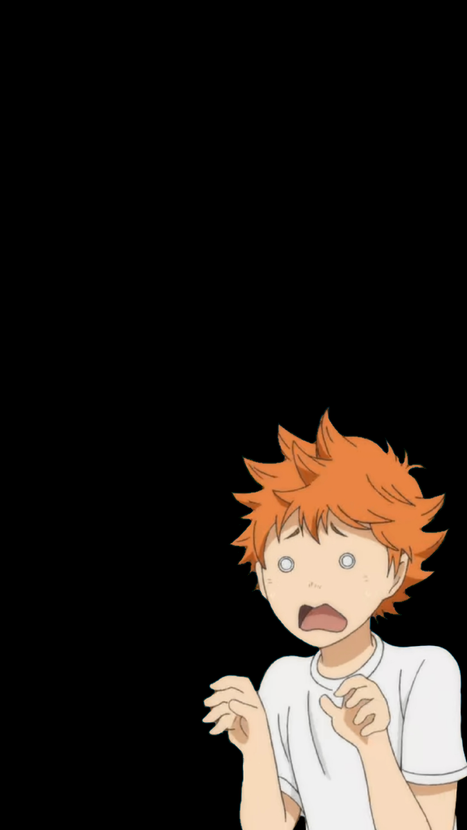 Made a super simplistic wallpaper featuring the iconic Hinata expression for his birthday <3