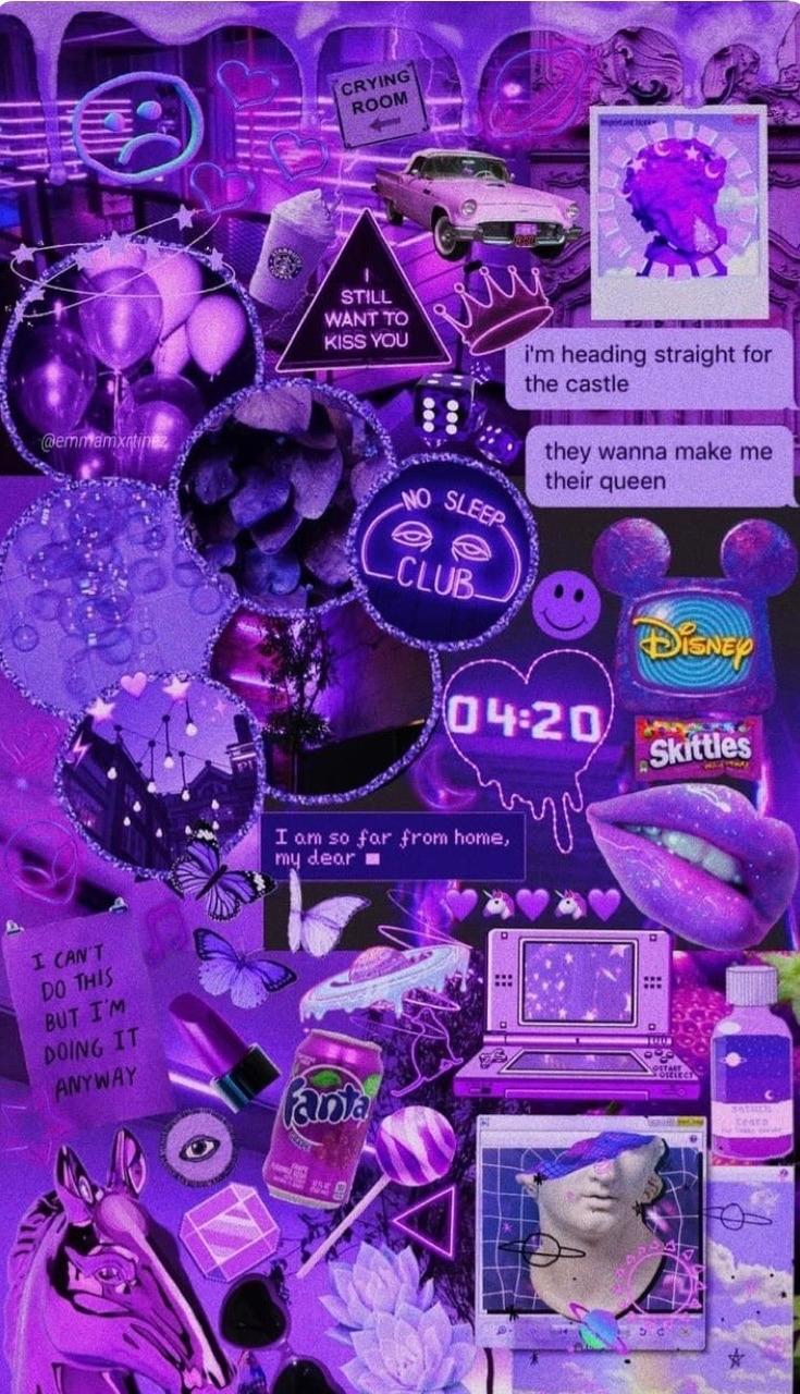 Edgy Aesthetic Purple Wallpaper