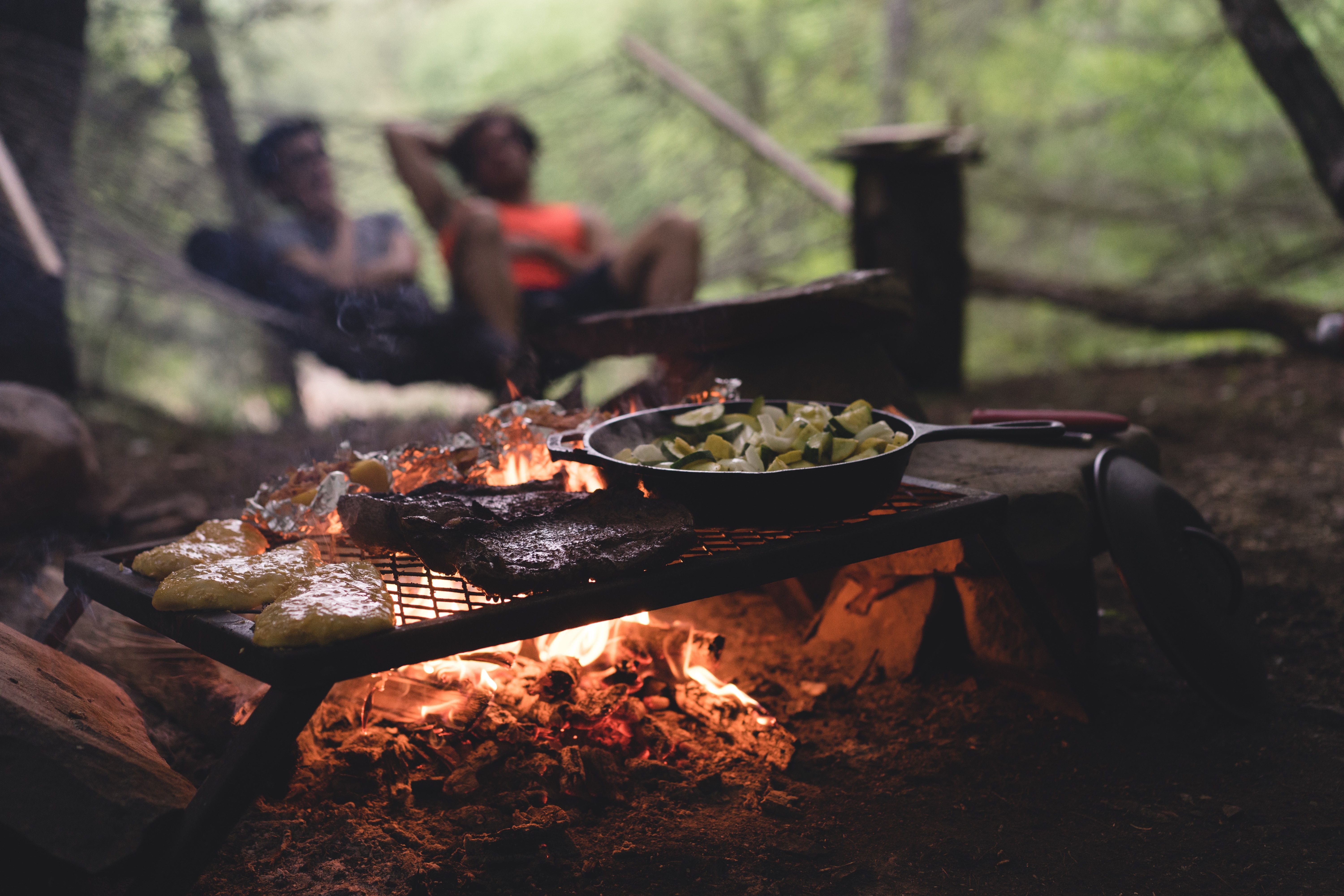 6000x4000 #camp fire, #Creative Commons image, #bbq, #hammock, #coal, #outdoor, #grill, #camping gear, #person, #fire, #food, #barbeque, #camping, #cooking, #skillet, #barbecue, #steak, #pan, #grilled, #meat, #flame. Mocah.org HD Desktop