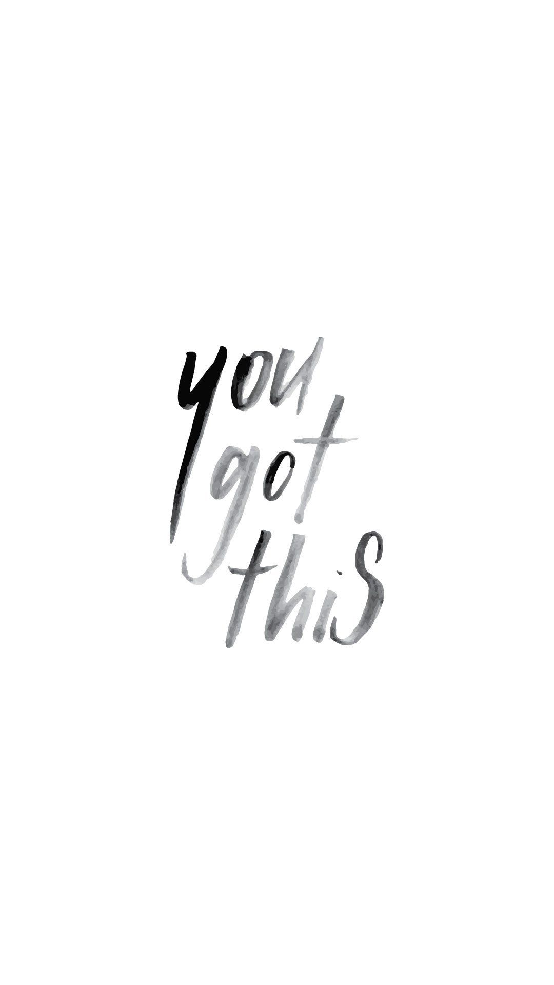 You Got This. FREE Desktop Background Wallpaper Mobile Screensaver Lockscreen. Wallpaper Wednesday. Bon. Typography quotes, Manifestation quotes, I know quotes
