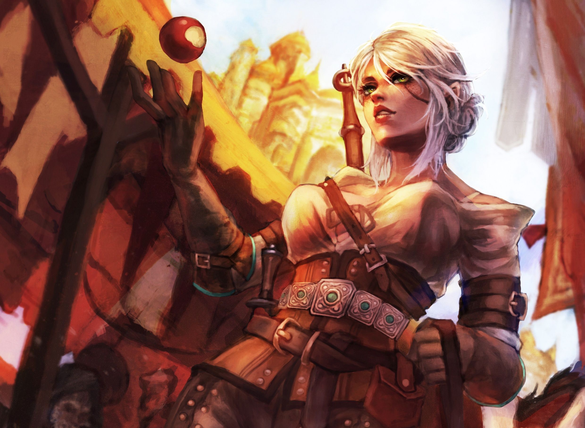 #ciri, #the witcher 3, #games, #ps4 games, #xbox games, #pc games, #artist, #digital art, #artwork, #hd, #fantasy girls. Mocah.org HD Wallpaper