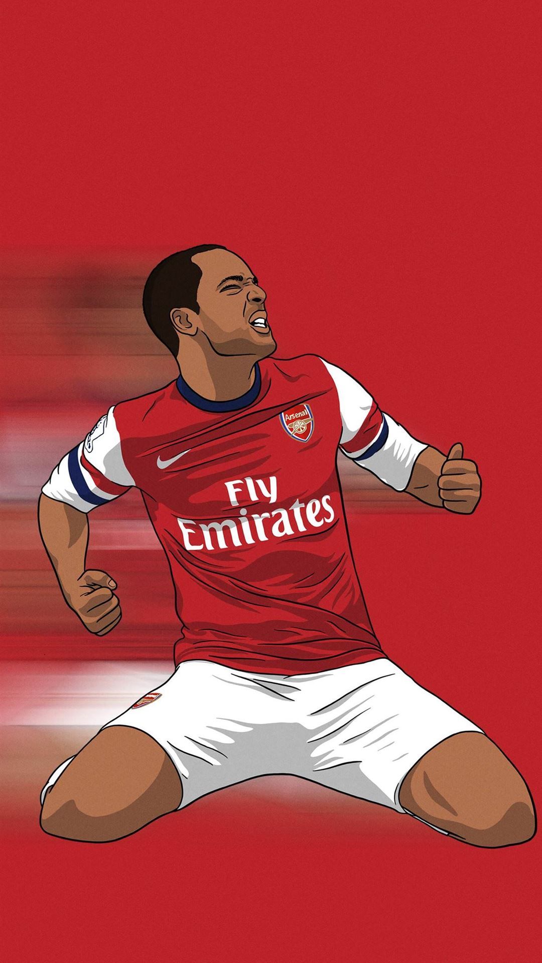 Arsenal Cartoon HD Football iPhone Wallpaper Free Download