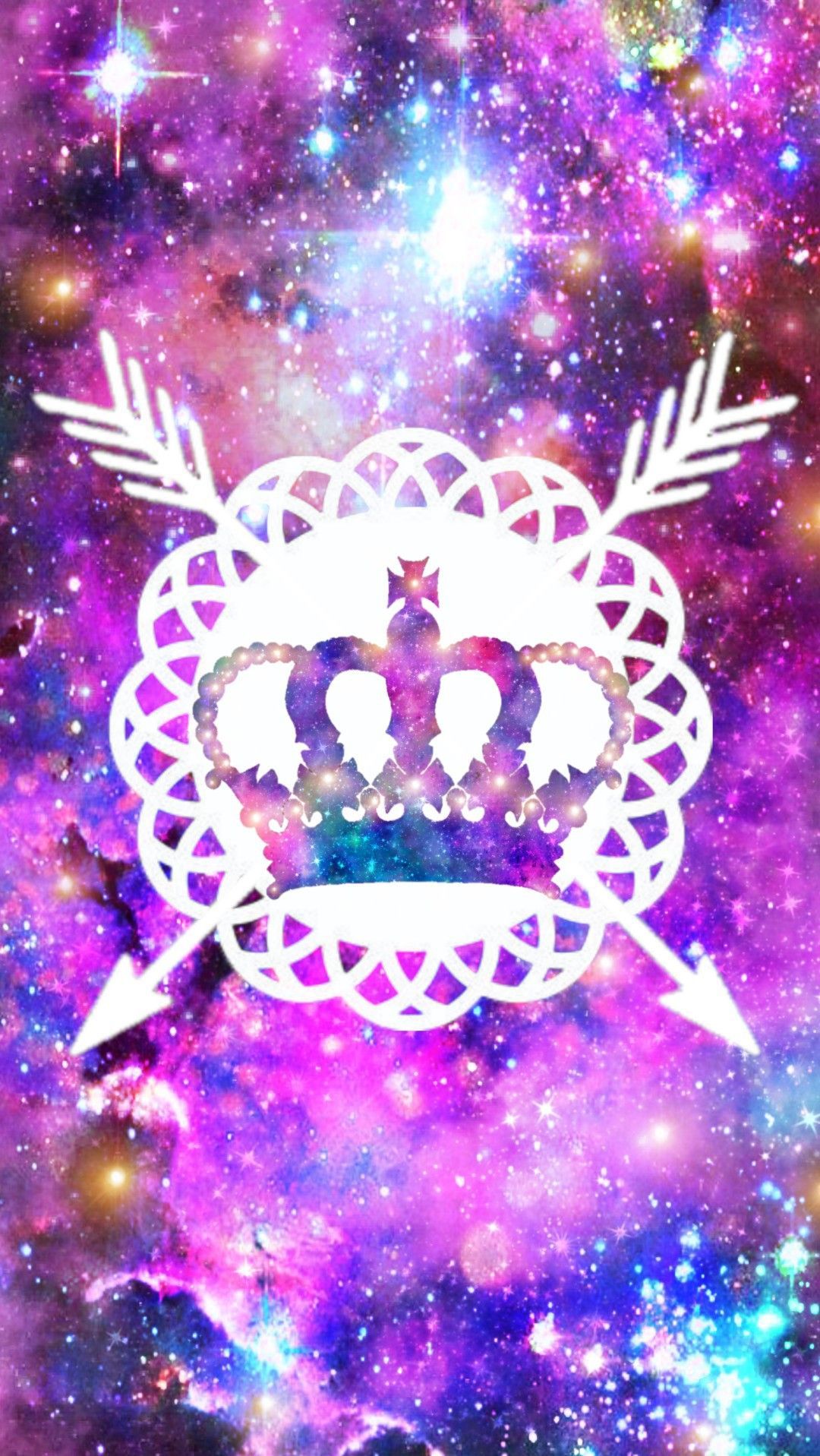 Royal Crown Galaxy, made by me #purple #sparkly #wallpaper #background #glitter #sparkles #galaxy #crown #roy. Crown background, iPhone background, Background