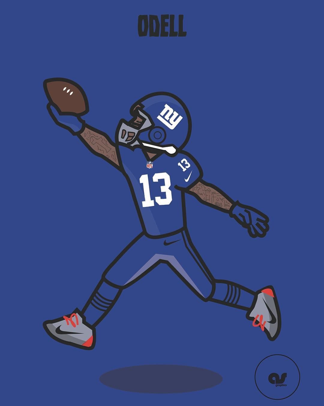 Cartoon Nfl Players Wallpaper