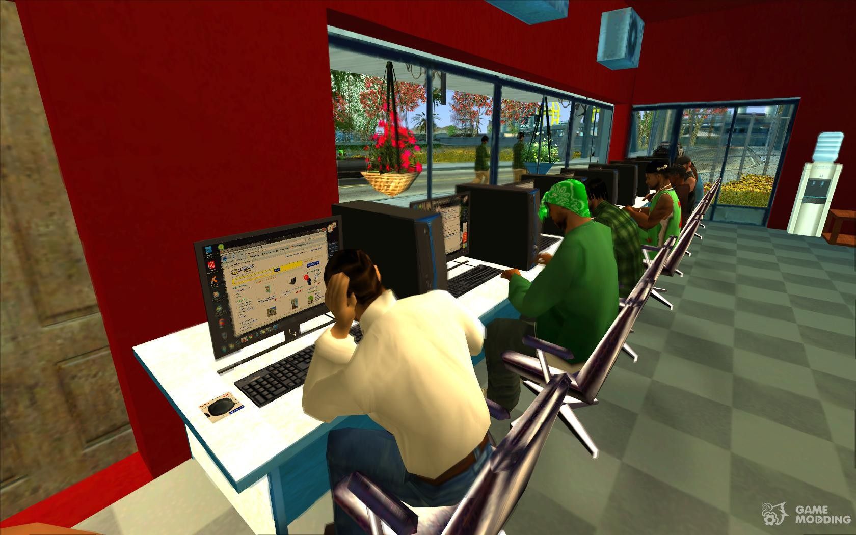 Ganton Cyber Cafe Mod v 1.0 for GTA San Andreas