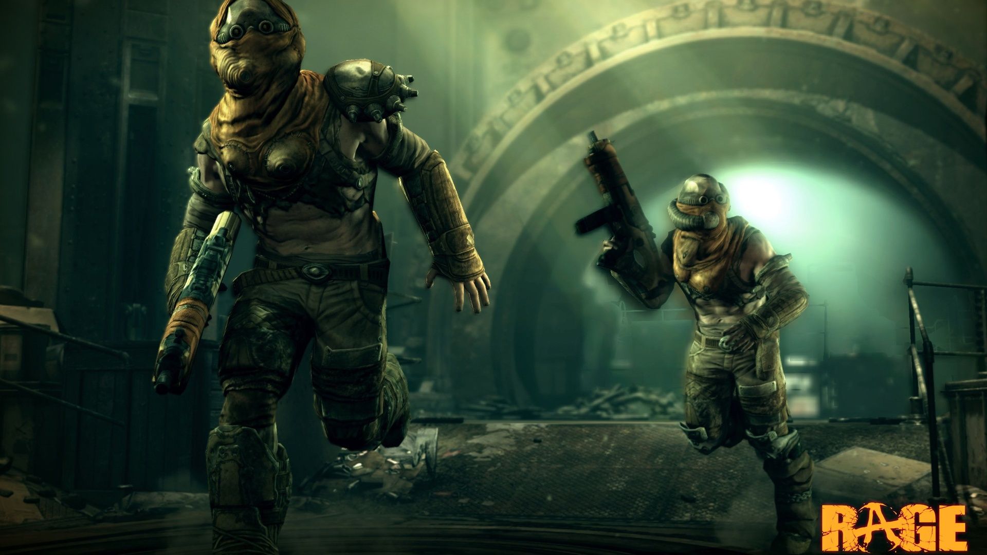 Download 1920x1080 HD Wallpaper rage mercenary ruin tunnel, Desktop Background HD