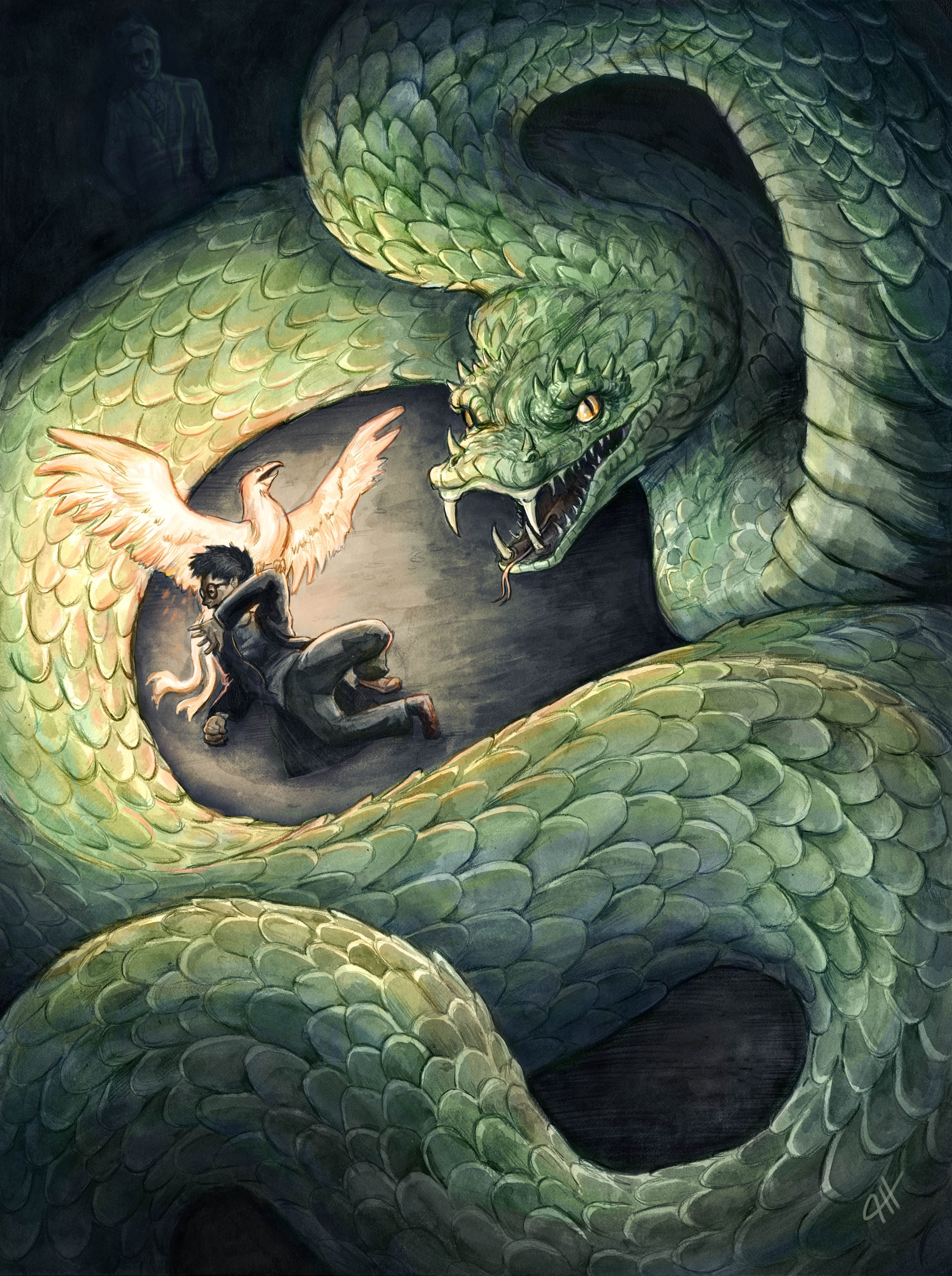 The Chamber of Secrets by jenhuggybear. Harry potter illustrations, Basilisk harry potter, Harry potter artwork