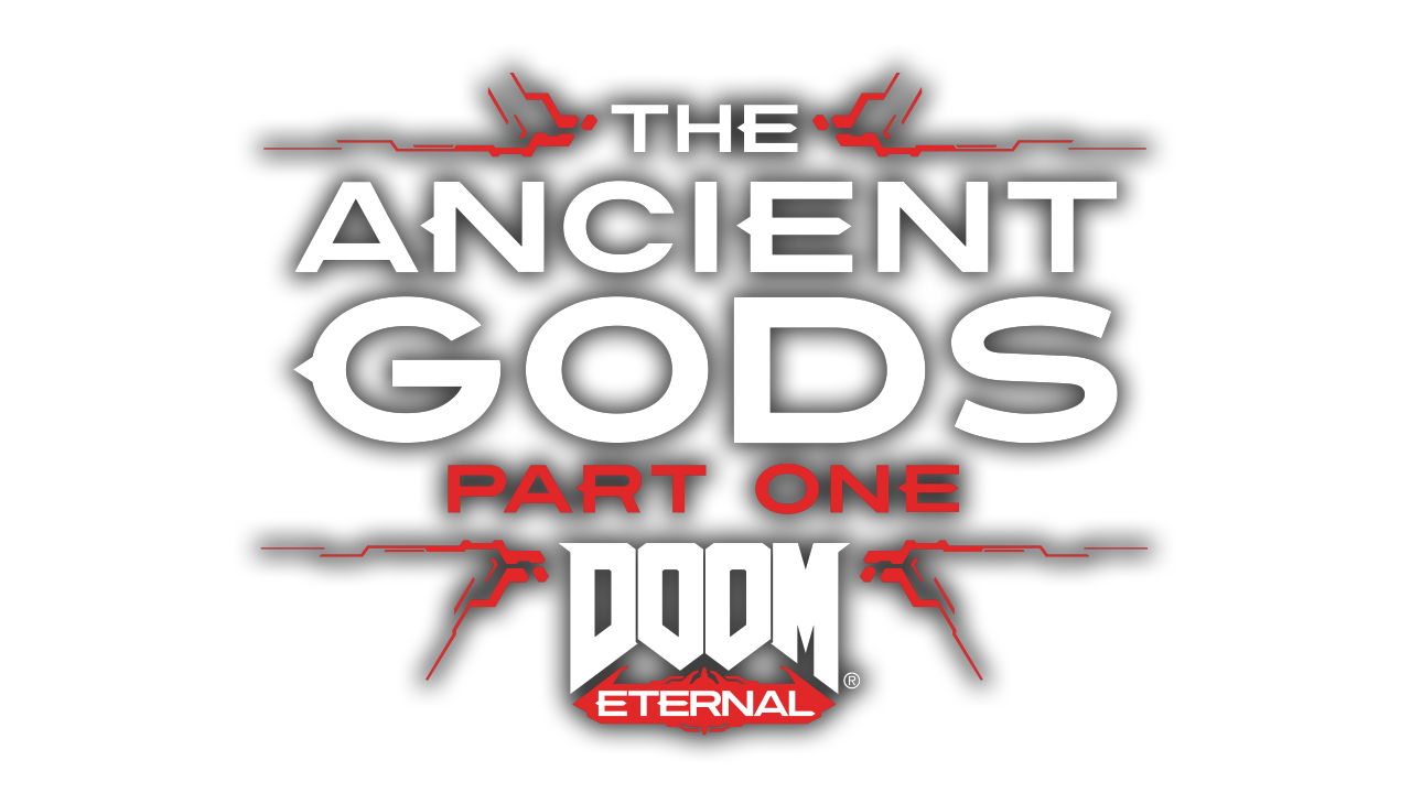 Doom eternal ancient gods part 2. Doom Eternal Ancient Gods logo. Doom the Ancient Gods логотип. Doom Eternal the Ancient Gods Part. The Ancient Gods Part one.