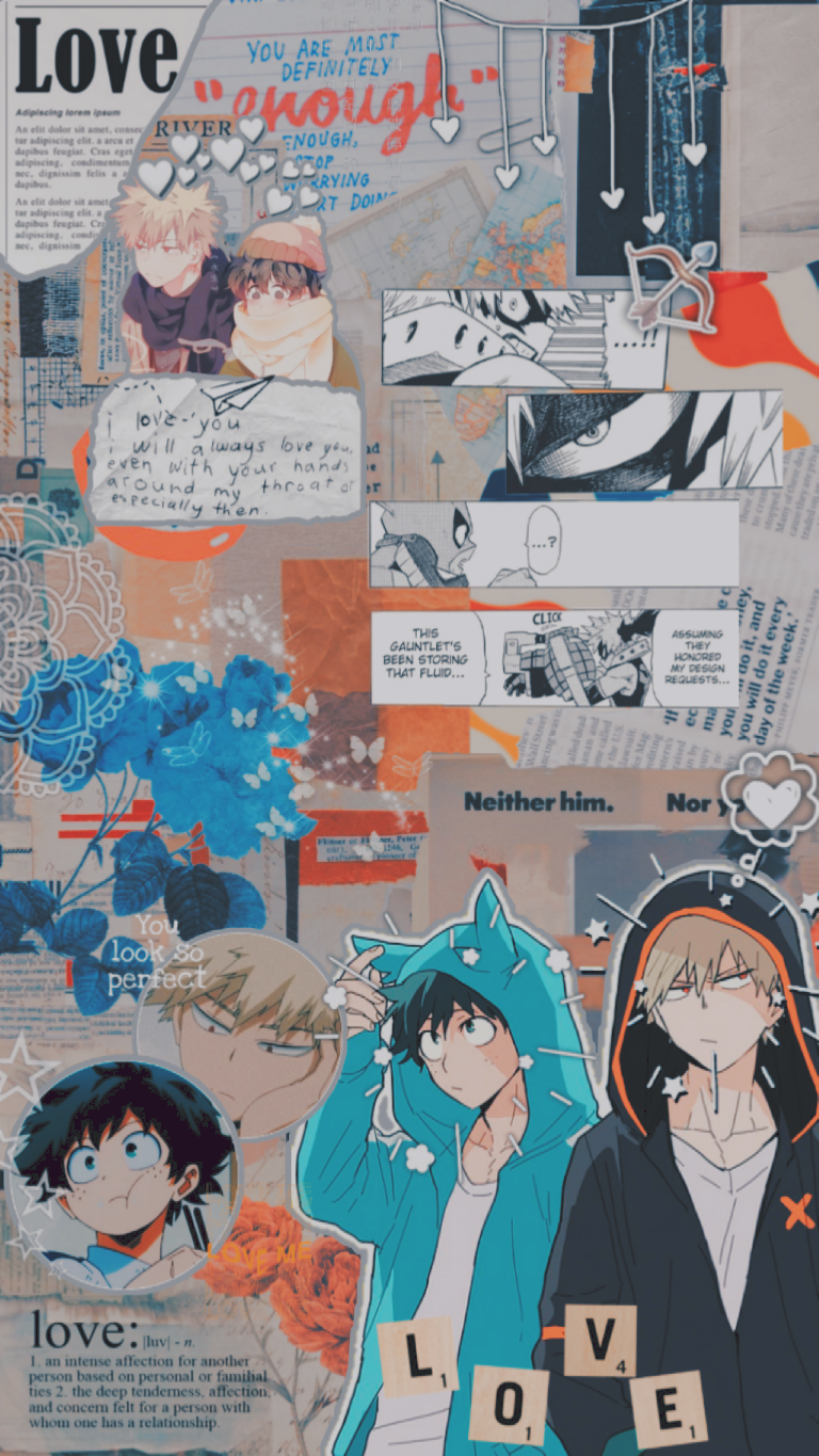So this is bakudeku edit cuz I'm know there's a lot of fans for this ship. Hope you like it. #freet. Hero wallpaper, Character wallpaper, Cute cartoon wallpaper