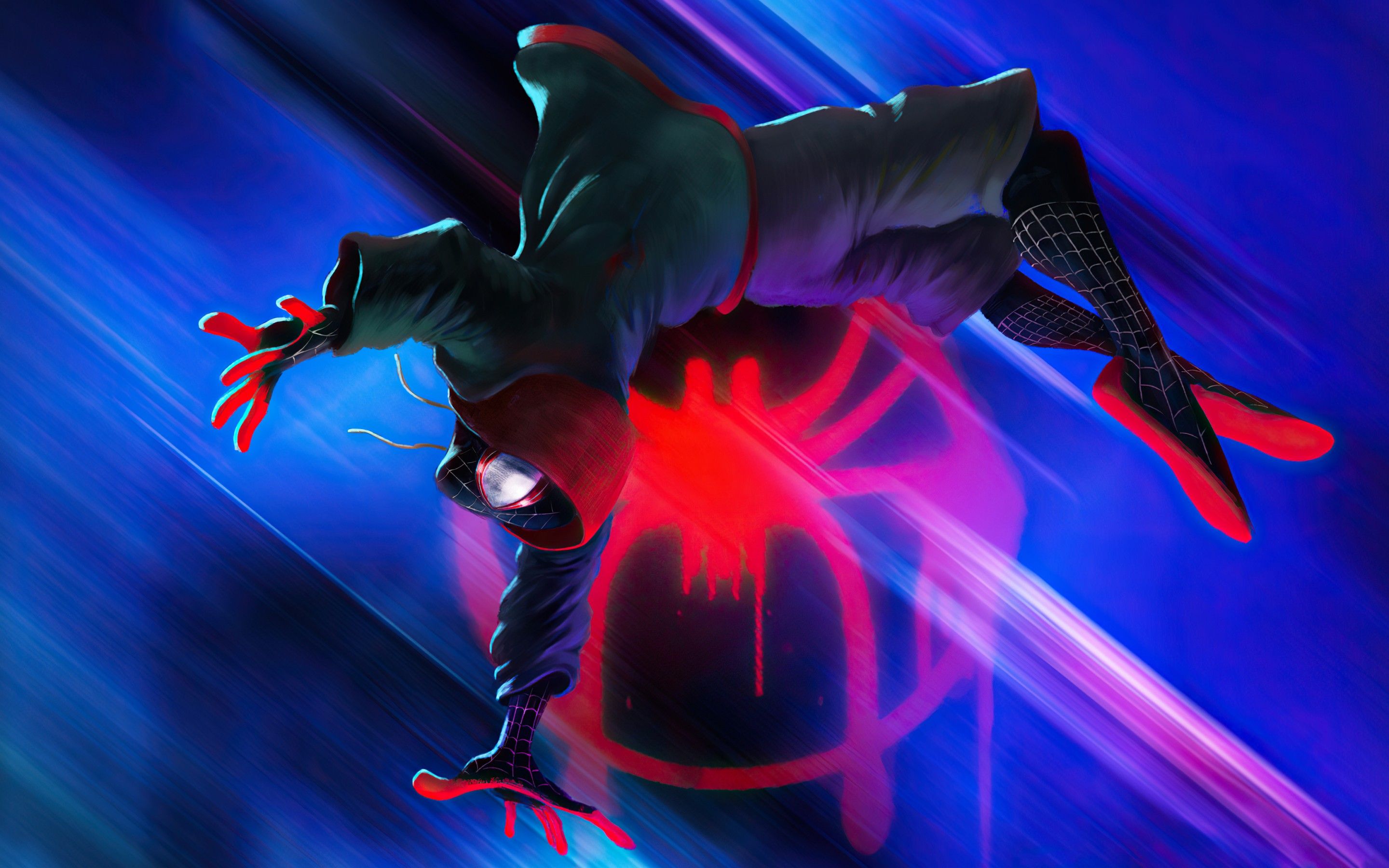 Miles Morales 4K Wallpaper, Spider Man: Into The Spider Verse, Graphics CGI