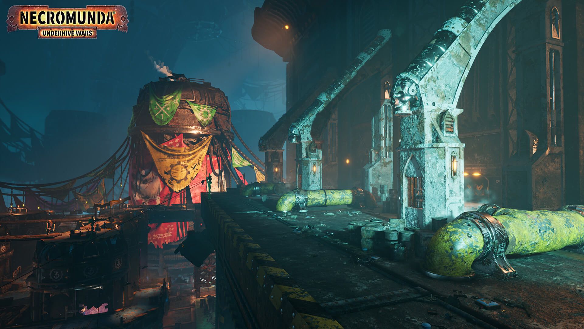Necromunda: Underhive Wars: The environments showcased in screenshots Home Interactive