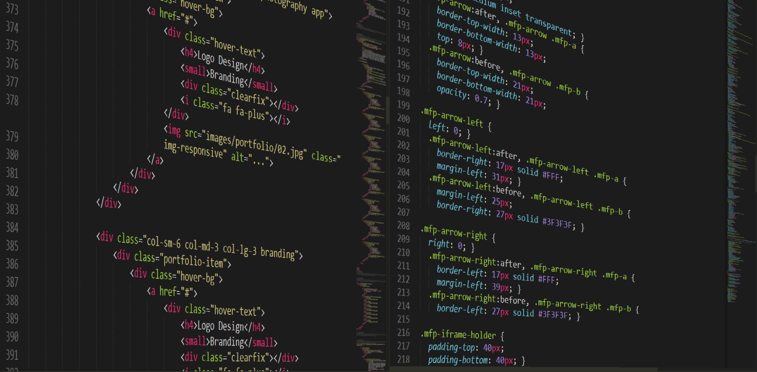 html code wallpaper