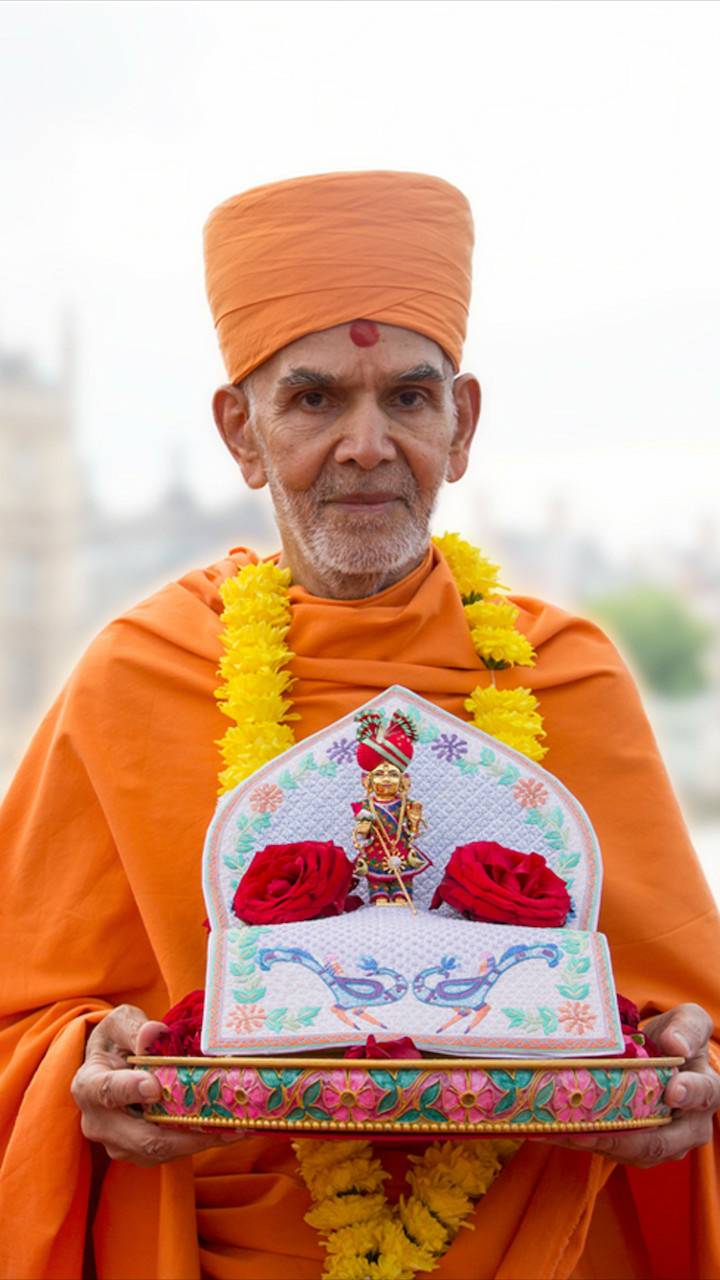 Baps baps baps mahant swami maharaj swaminarayan HD phone wallpaper   Peakpx