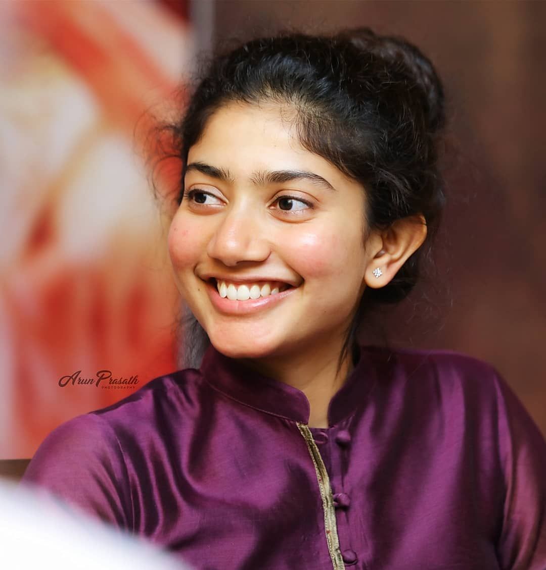 Image may contain: one or more people and closeup. Sai pallavi HD image, Actress without makeup, Most beautiful indian actress