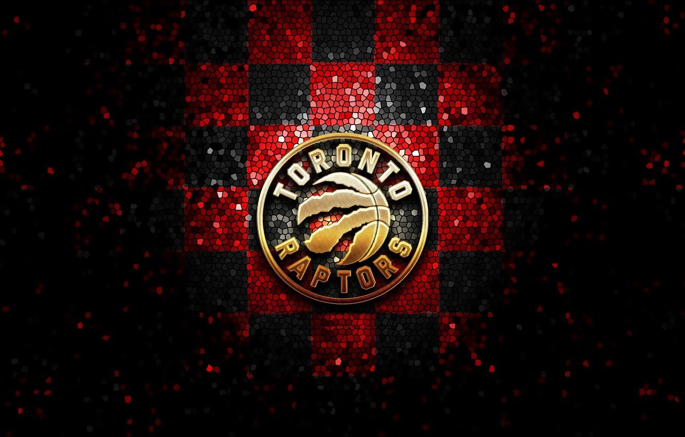Wallpaper wallpaper, sport, logo, basketball, NBA, Toronto Raptors, glitter, checkered image for desktop, section спорт