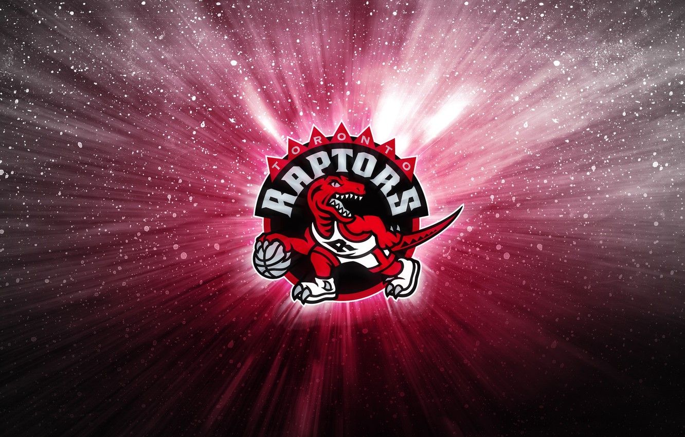 Wallpaper Red, The ball, Sport, Basketball, Dinosaur, Logo, NBA, Toronto Raptors image for desktop, section спорт