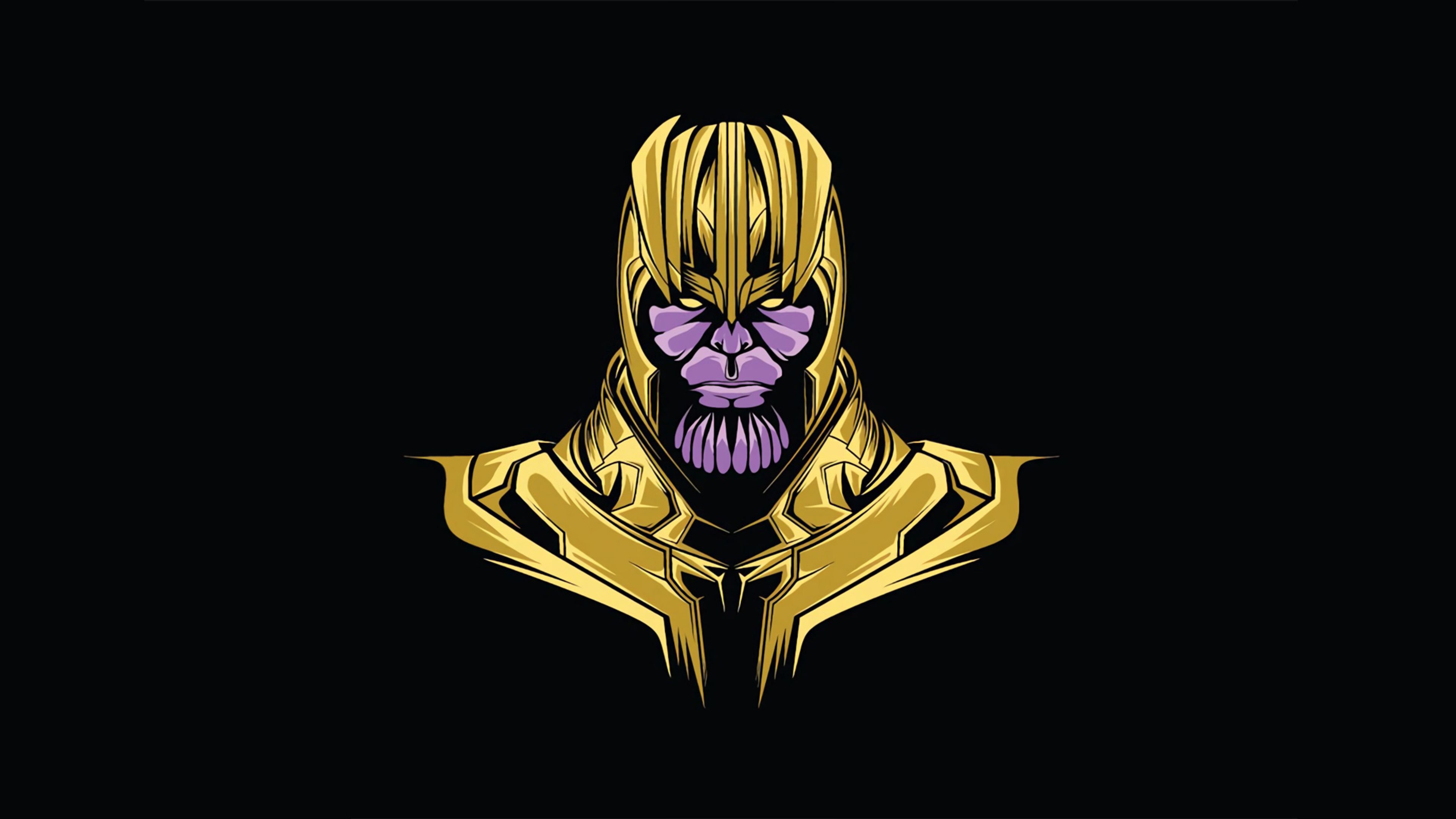 Thanos Minimal 4K Wallpaper, HD Minimalist 4K Wallpaper, Image, Photo and Background