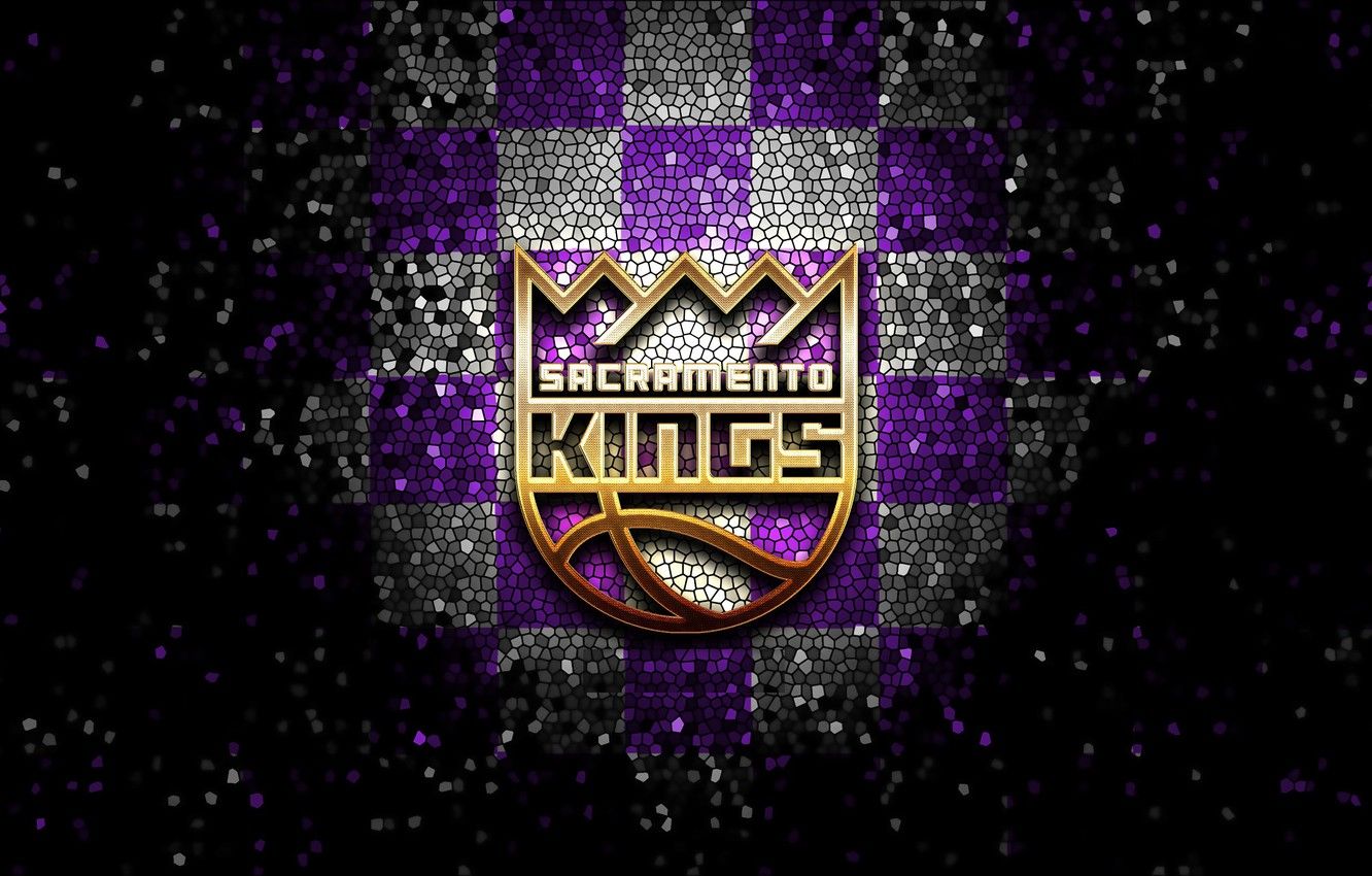 Wallpaper wallpaper, sport, logo, basketball, NBA, Sacramento Kings, glitter, checkered image for desktop, section спорт