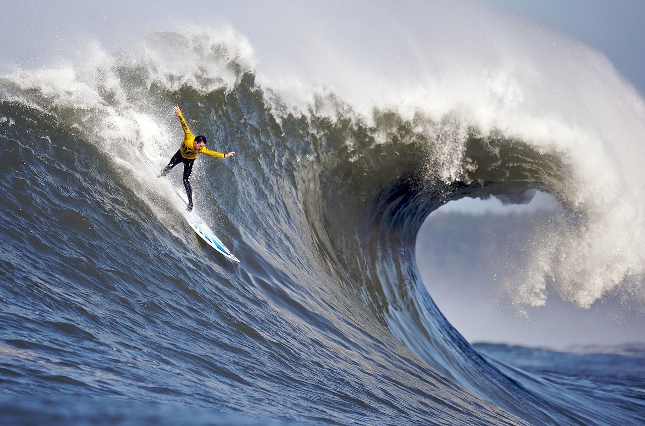 Big Wave Surfing image by Just Bones Boardwear. Best surfing spots, Big wave surfing, Surfing waves