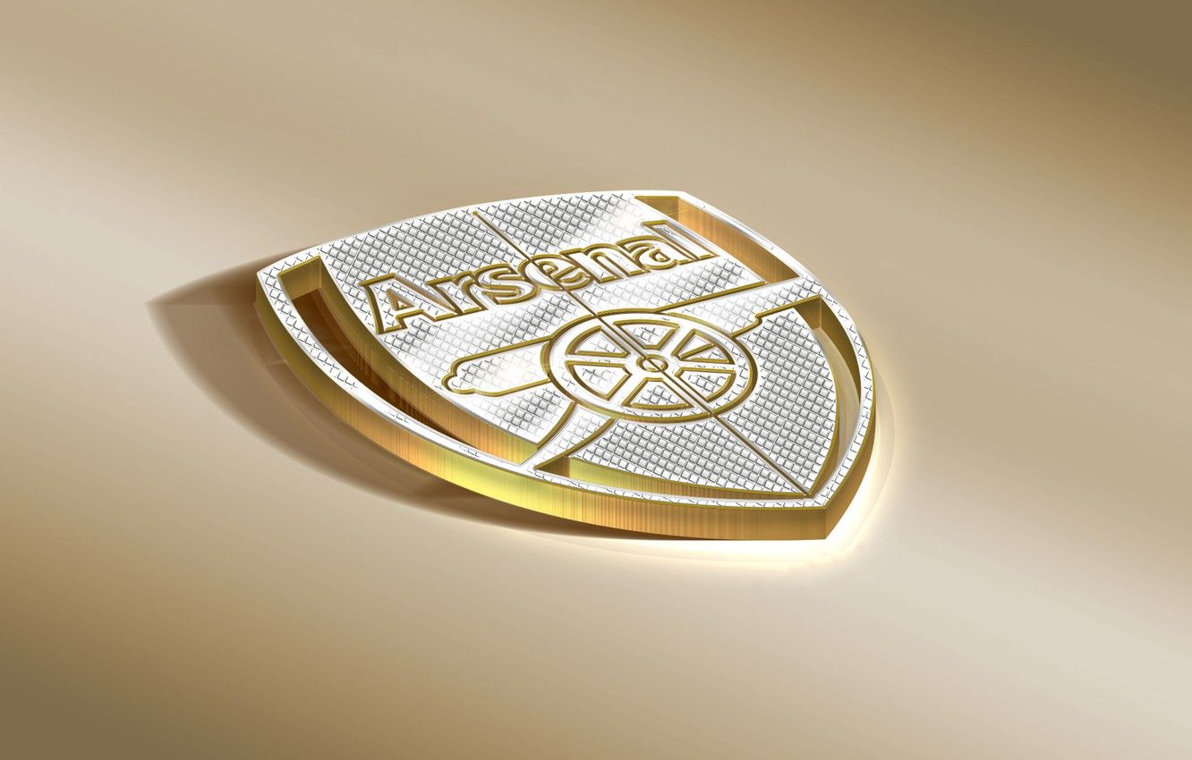 Wallpaper Logo, Golden, Football, Arsenal, Sport, Soccer, Emblem, Arsenal FC, English Club image for desktop, section спорт