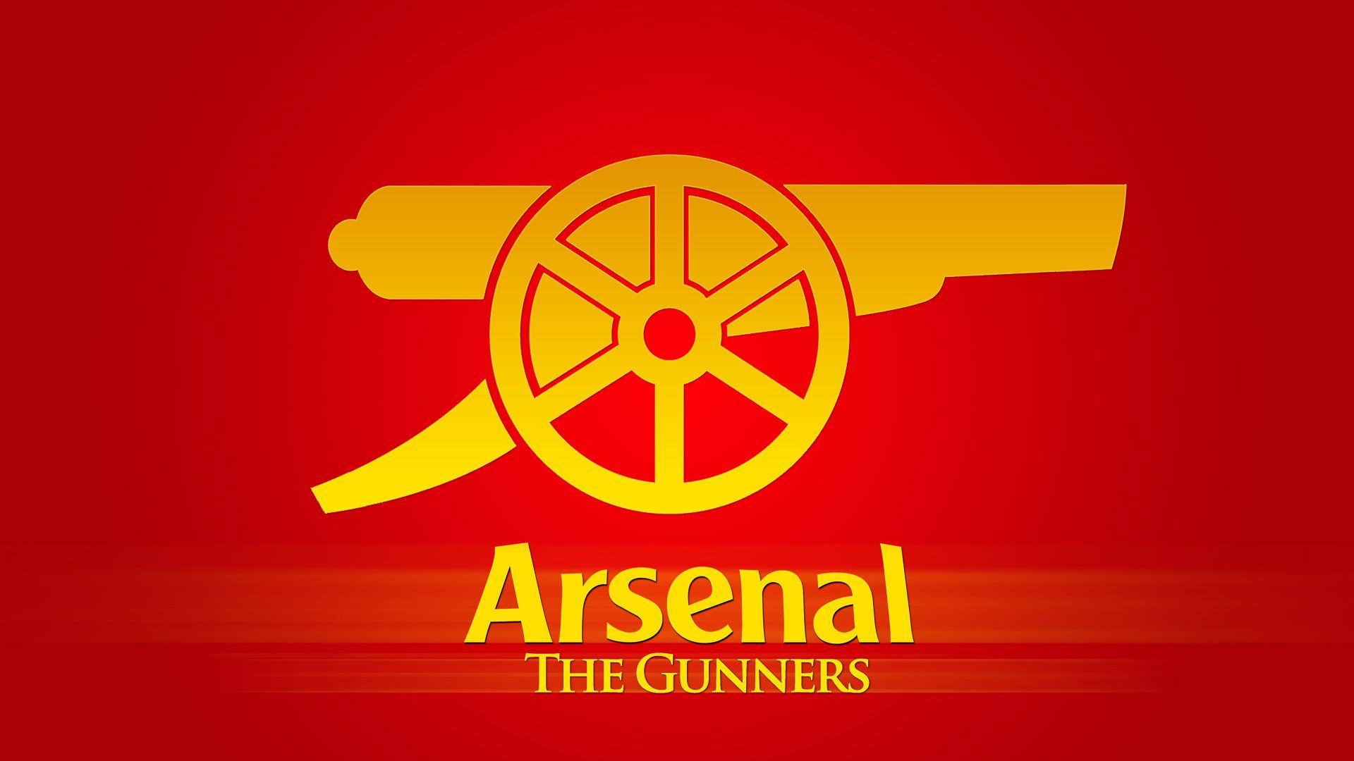 Arsenal FC Logo On Red Background The Gunners 1920x1080 HD Soccer / Football / Arsenal FC