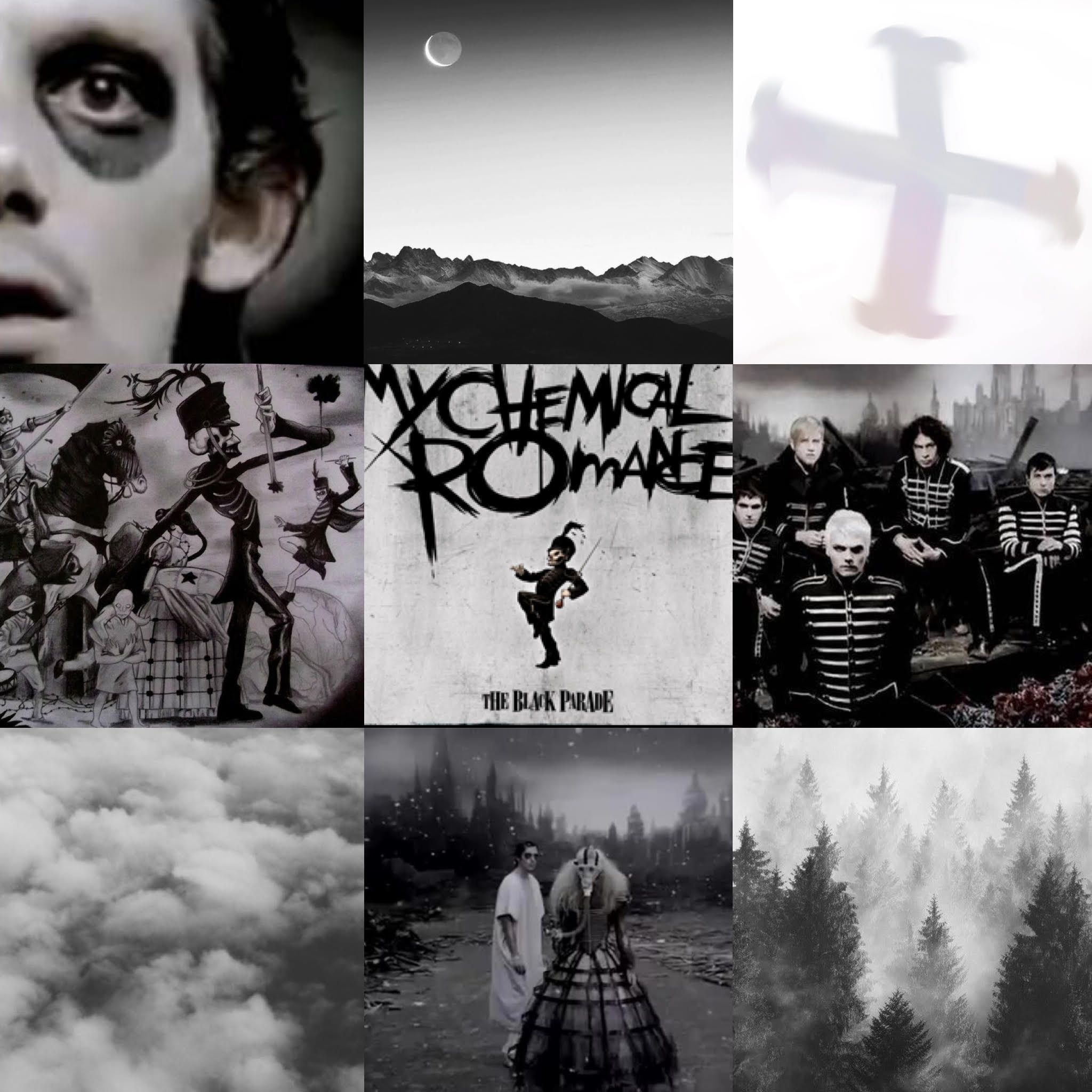 Band Moodboards. My chemical romance, Band wallpaper, Black parade