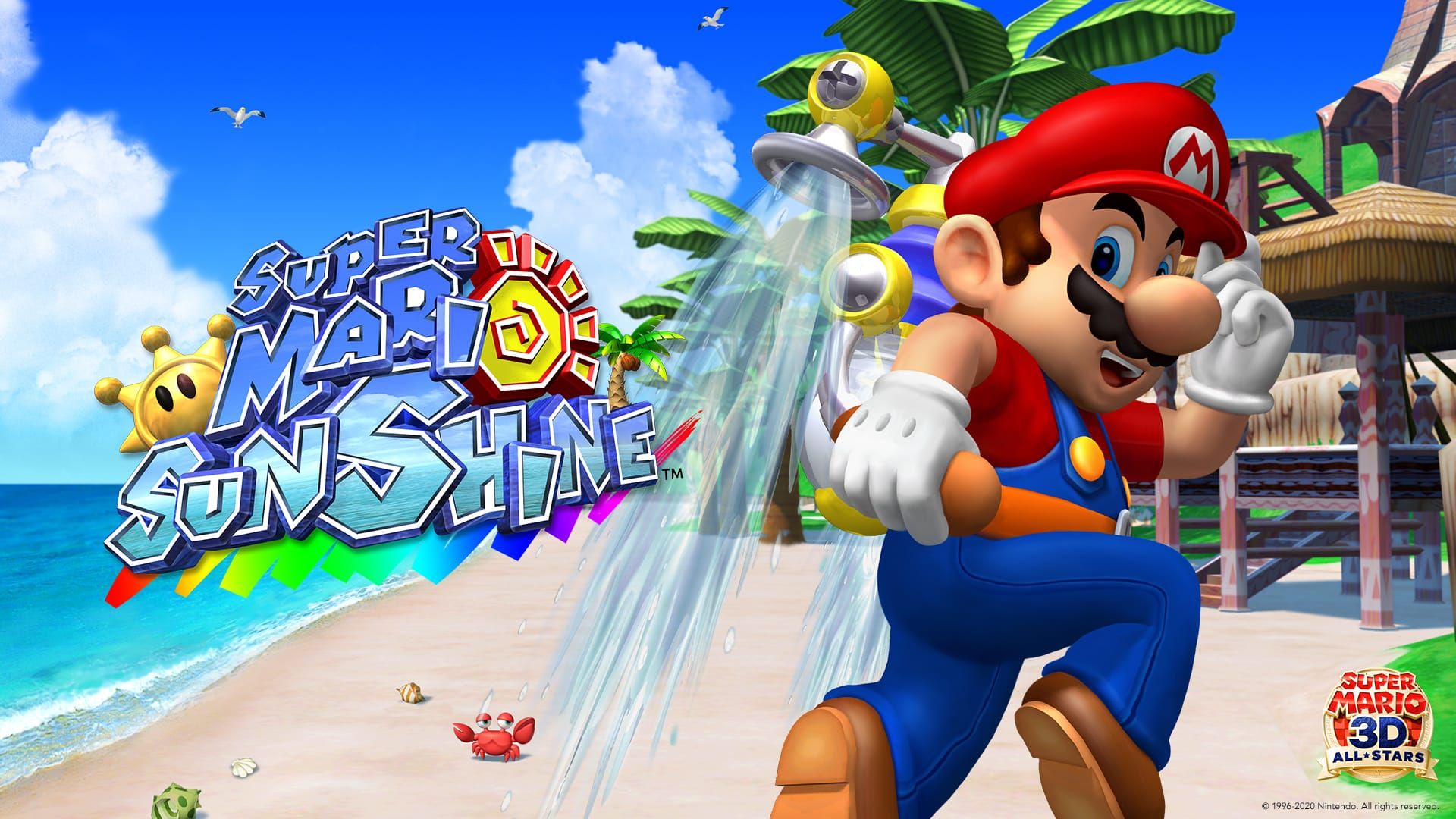 Super Mario 3D All Stars Website Offers New Wallpaper For Super Mario 64 Sunshine Galaxy