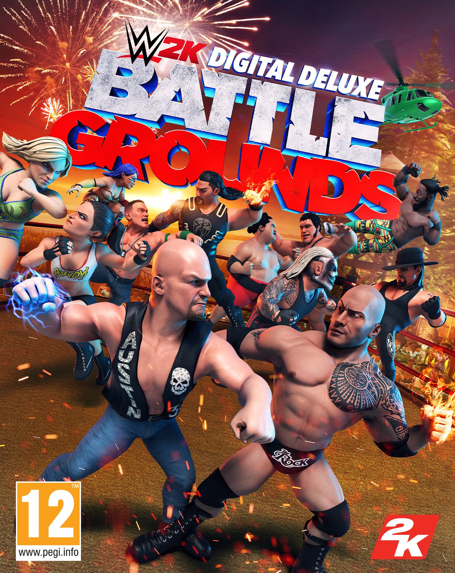 WWE 2K Battlegrounds Cover Art Game Image