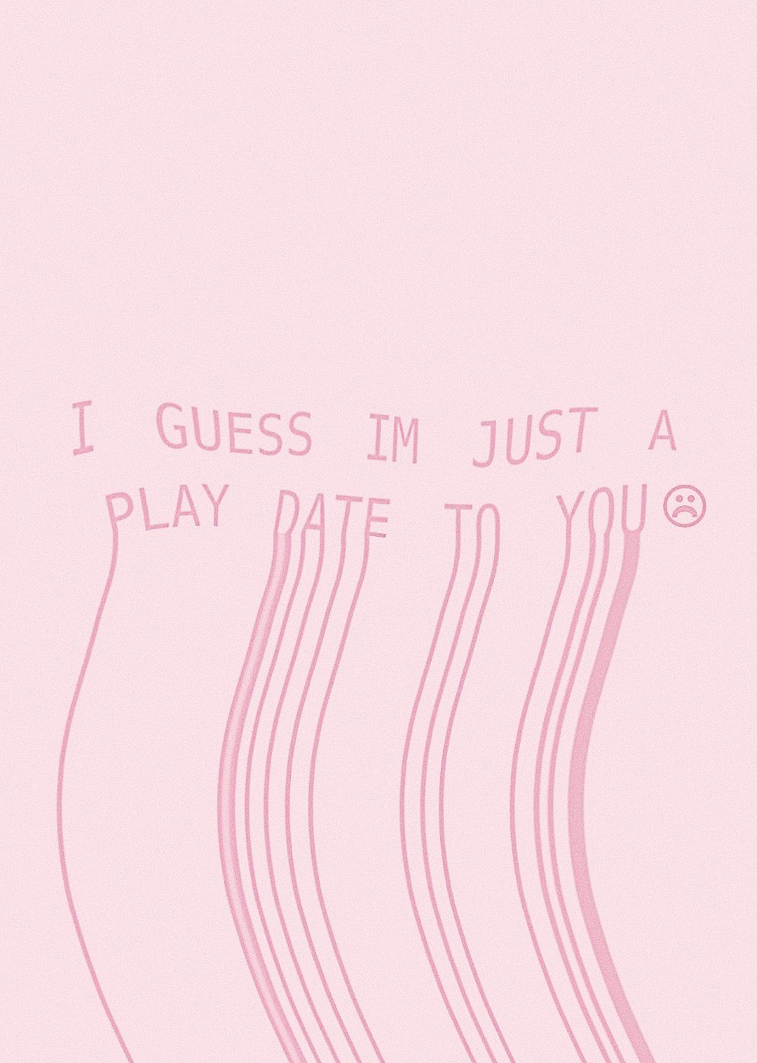 Melanie Martinez Play Date Lyrics Graphic Art Aesthetic Wallpaper. Crying aesthetic, Pink song lyrics, Melanie martinez lyrics