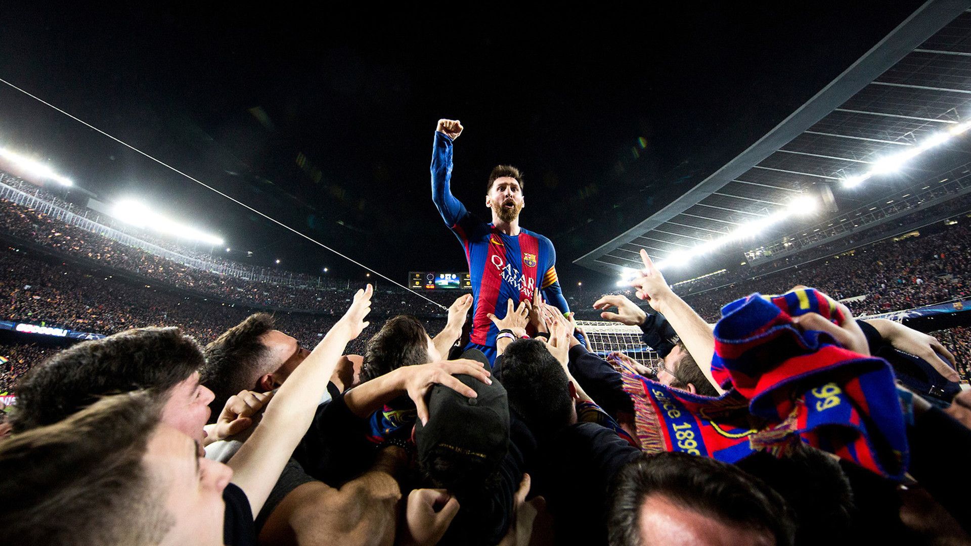 Messi Celebration Wallpaper