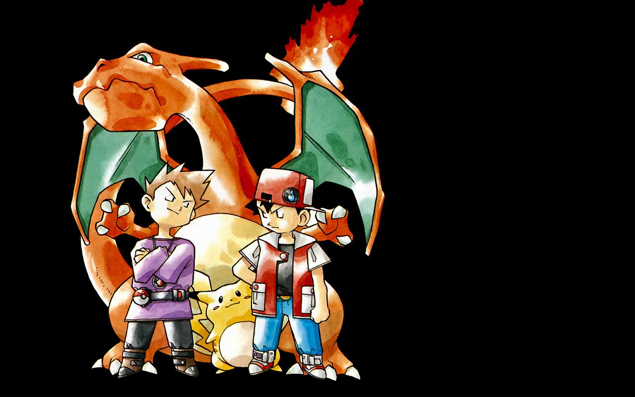 Ash Ketchum Blastoise Charizard Eevee Gary Oak Wallpaper HD