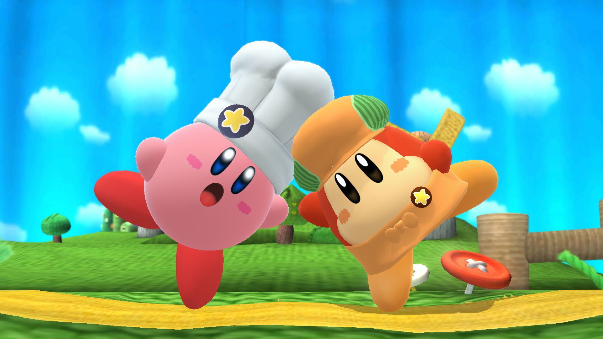 Kirby Cafe Skins (Kirby and Waddle Dee) [Super Smash Bros. (Wii U)] [Works In Progress]