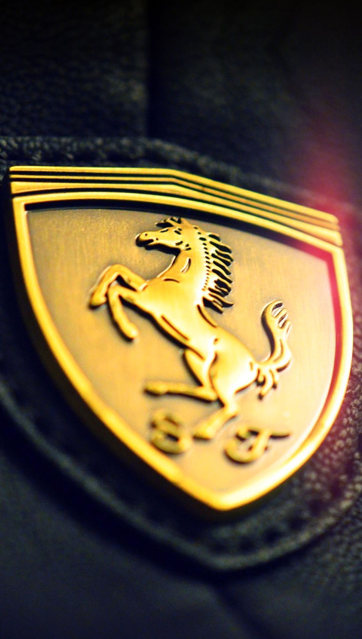 Gold Ferrari logo. Ferrari, Gold wallpaper hd, iPhone wallpaper