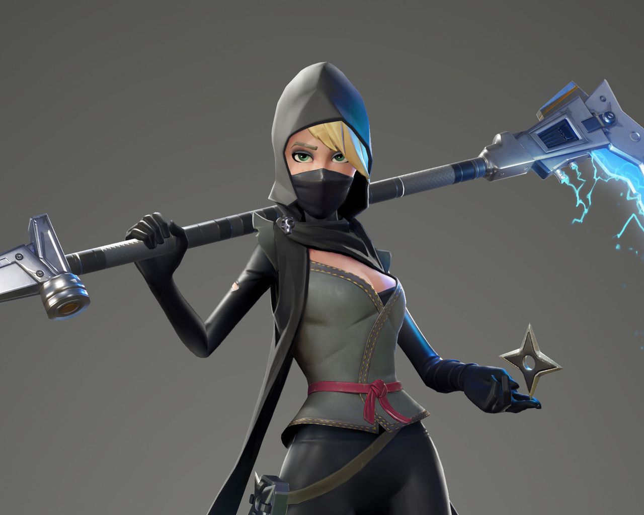 Fortnite Female Ninja 1280x1024 Resolution HD 4k Wallpaper, Image, Background, Photo and Picture