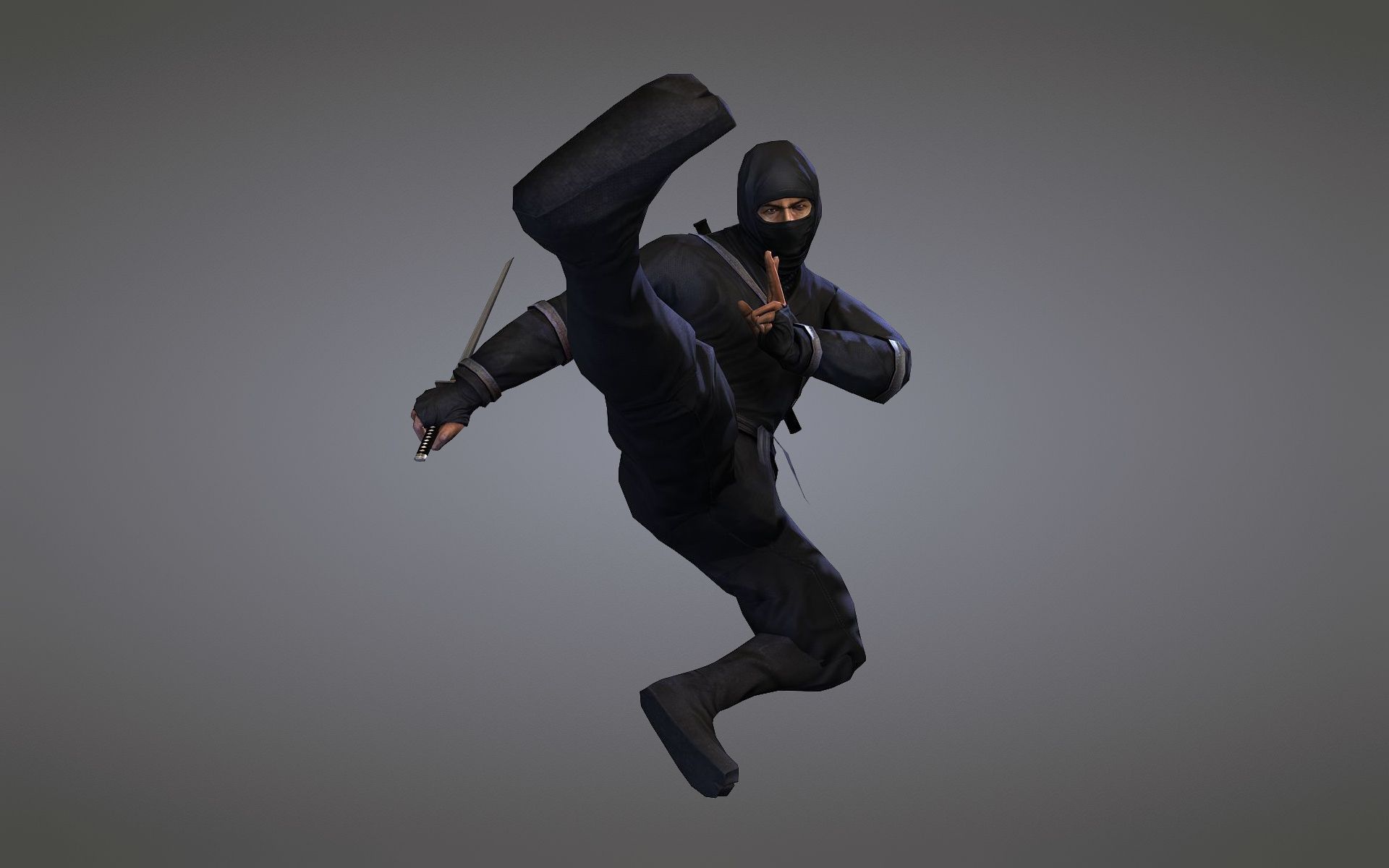 Black Suit, Ninja, Jump, Ninja Wallpaper & Background Image