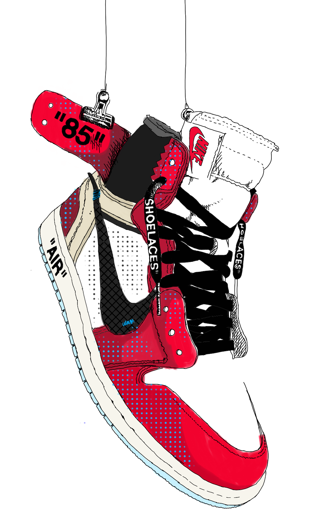 Download Air Jordan Shoes With Supreme Wallpaper