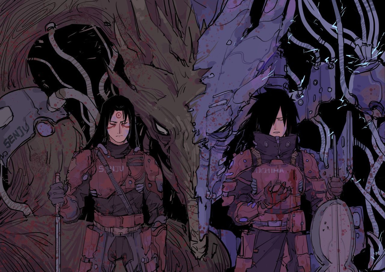 madara y hashirama fondo de pantalla