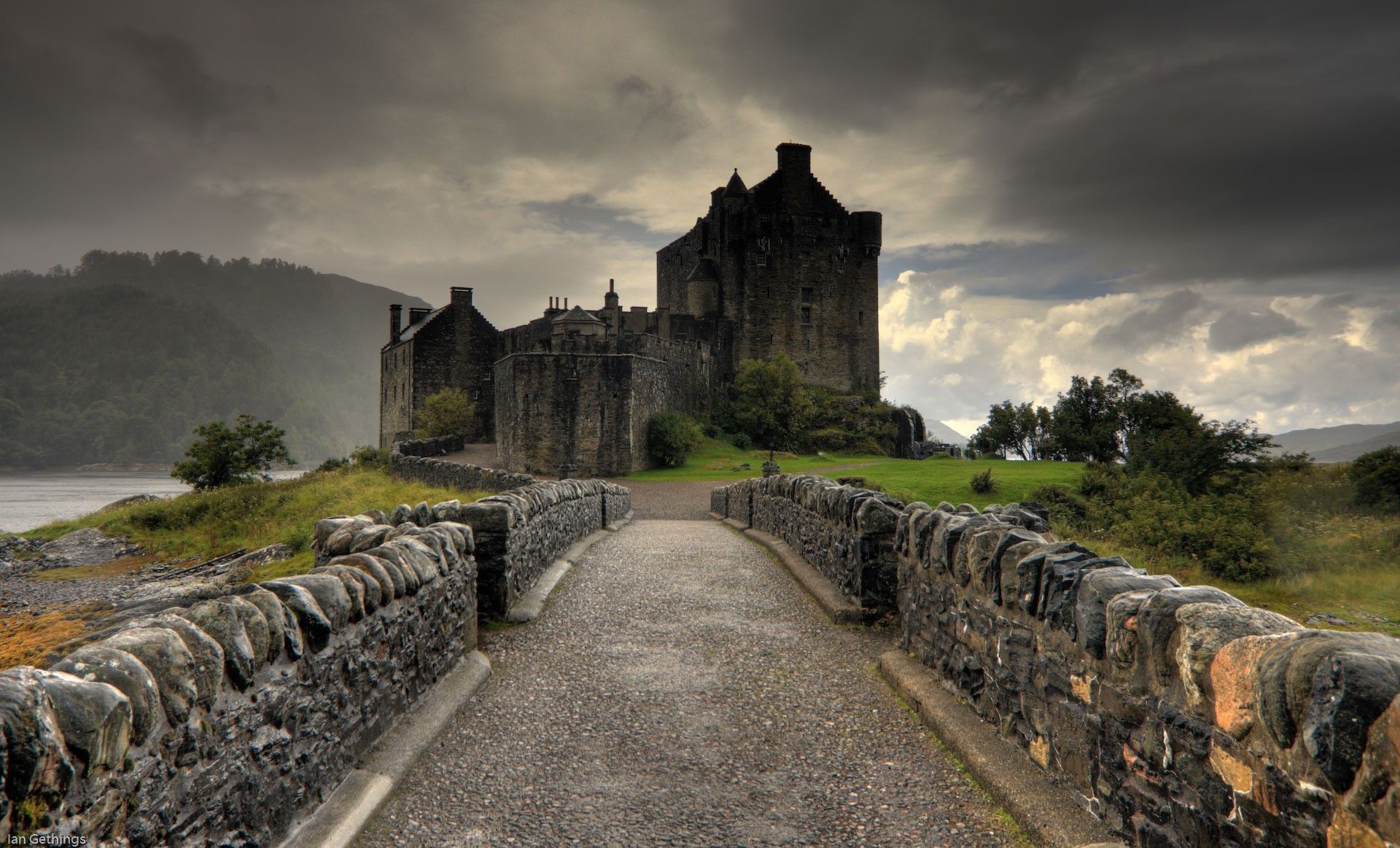 #UK, #medieval, #architecture, #stone, #castle, #overcast, #Scotland, wallpaper. Mocah.org HD Wallpaper
