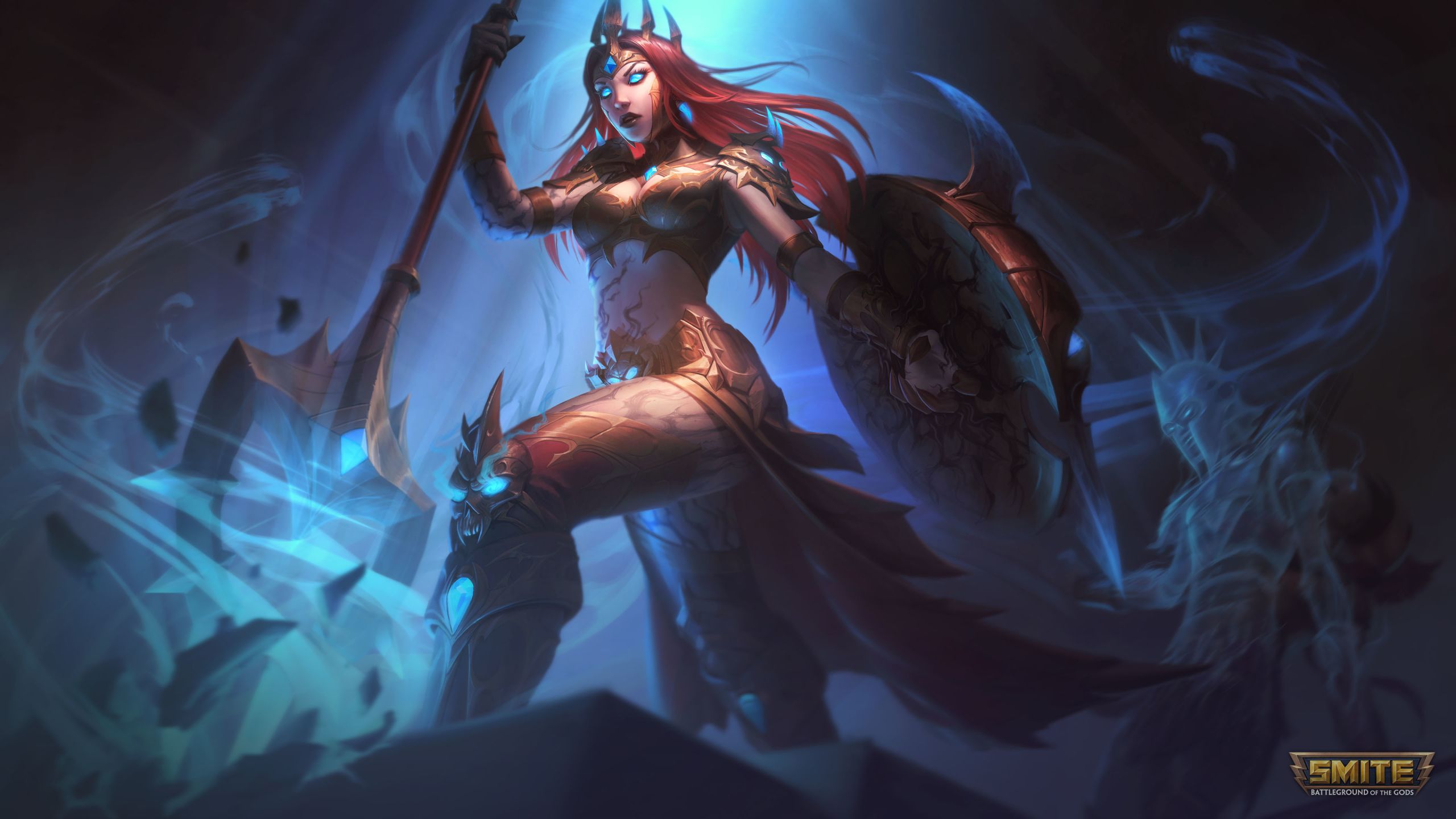 Athena x Smite 1440P Resolution Wallpaper, HD Games 4K Wallpaper, Image, Photo and Background