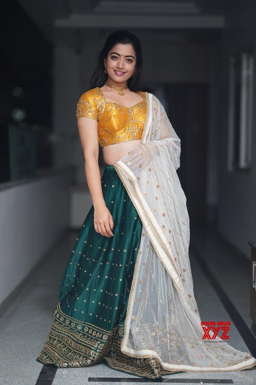 Actress Rashmika Mandanna Cutie Stills In A Half Saree News XYZ