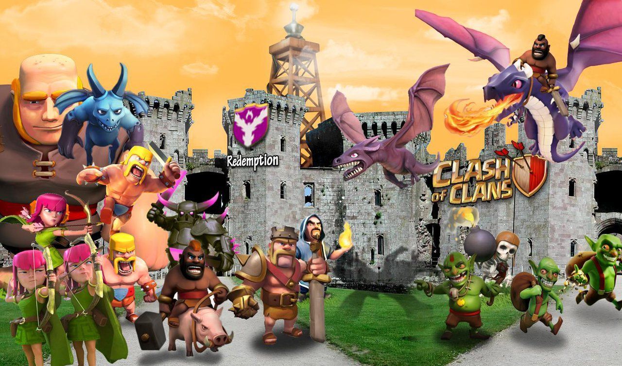 Clash of Clans Wallpaper HD. Clash of clans, Clash of clans hack, Clash royale wallpaper