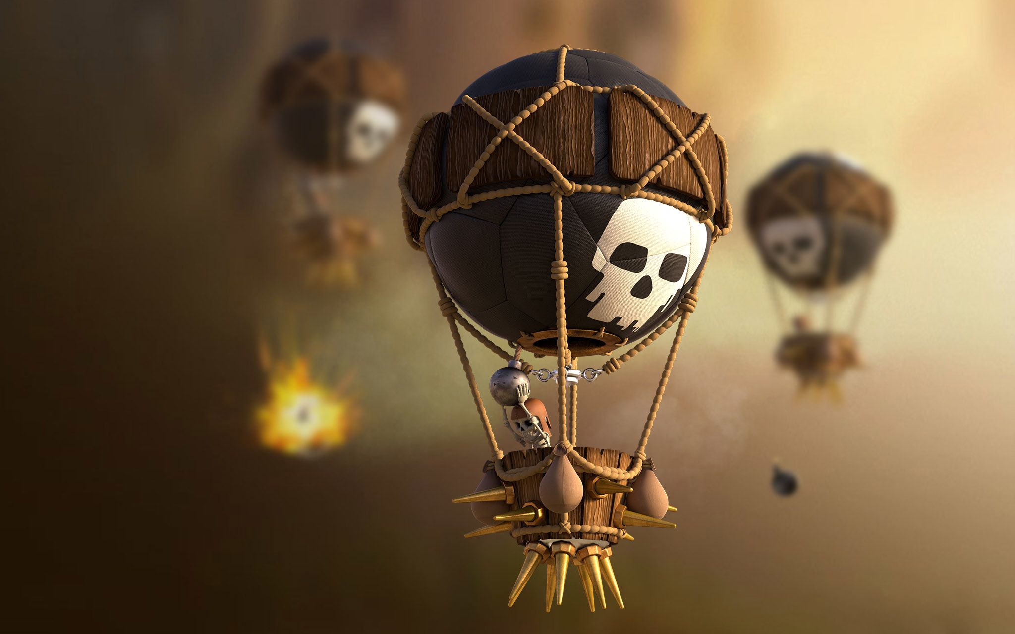 Clash Of Clans Balloons Wallpaper, HD Games 4K Wallpaper, Image, Photo and Background