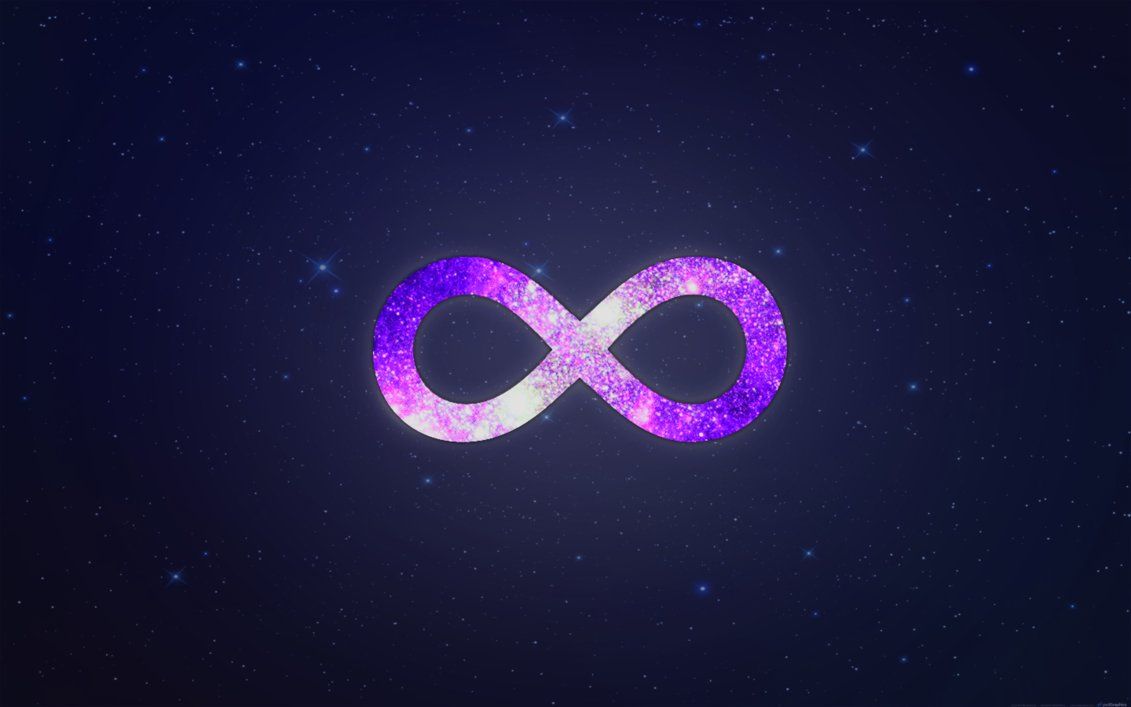 infinity symbol wallpaper galaxy
