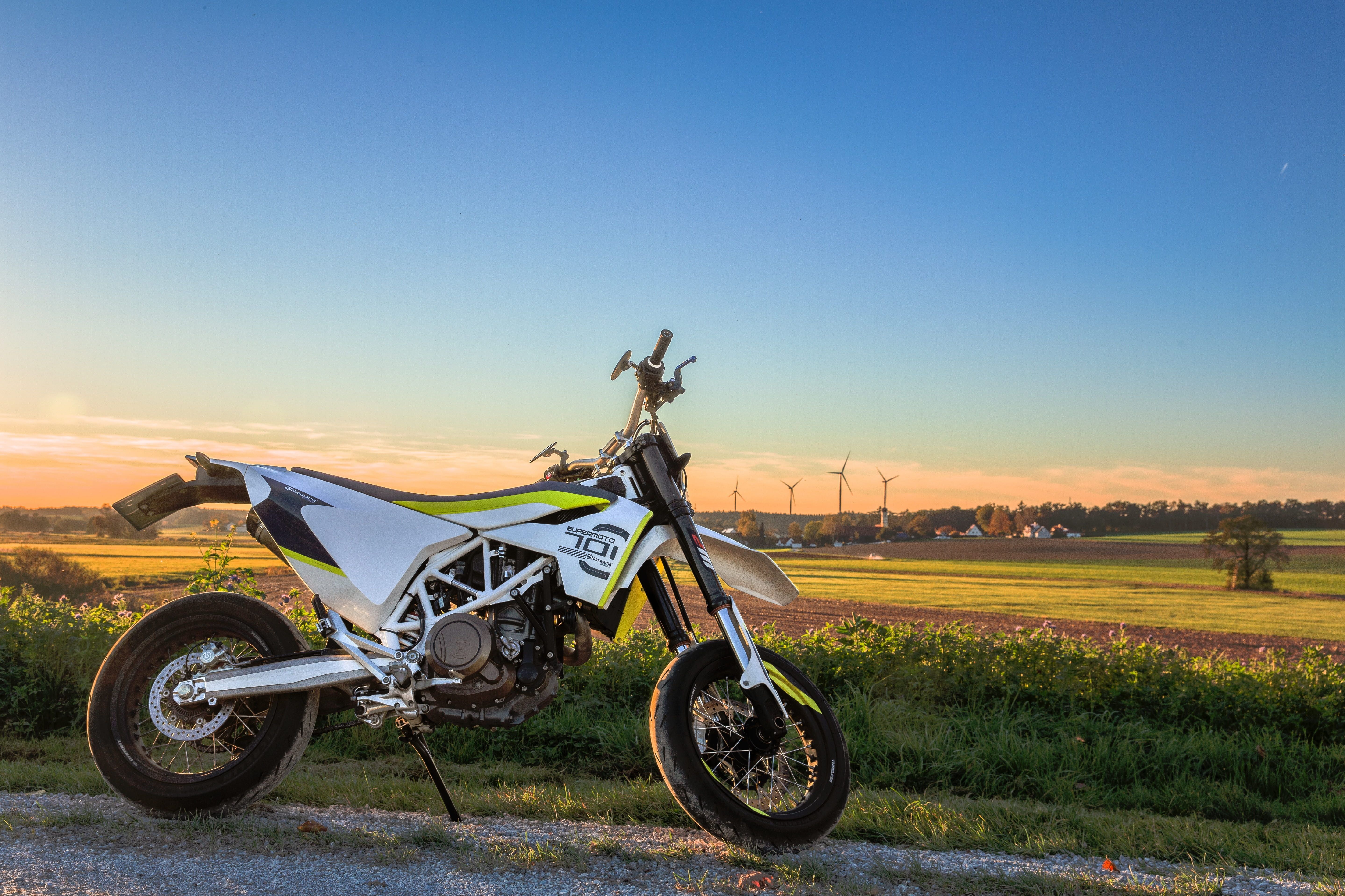 motorcycle #hdr #autumn high quality #husqvarna #nature #sunset #road #supermoto #meadow K #wallpaper #hdwallpaper #d. Motorcycle, Husqvarna, HD wallpaper